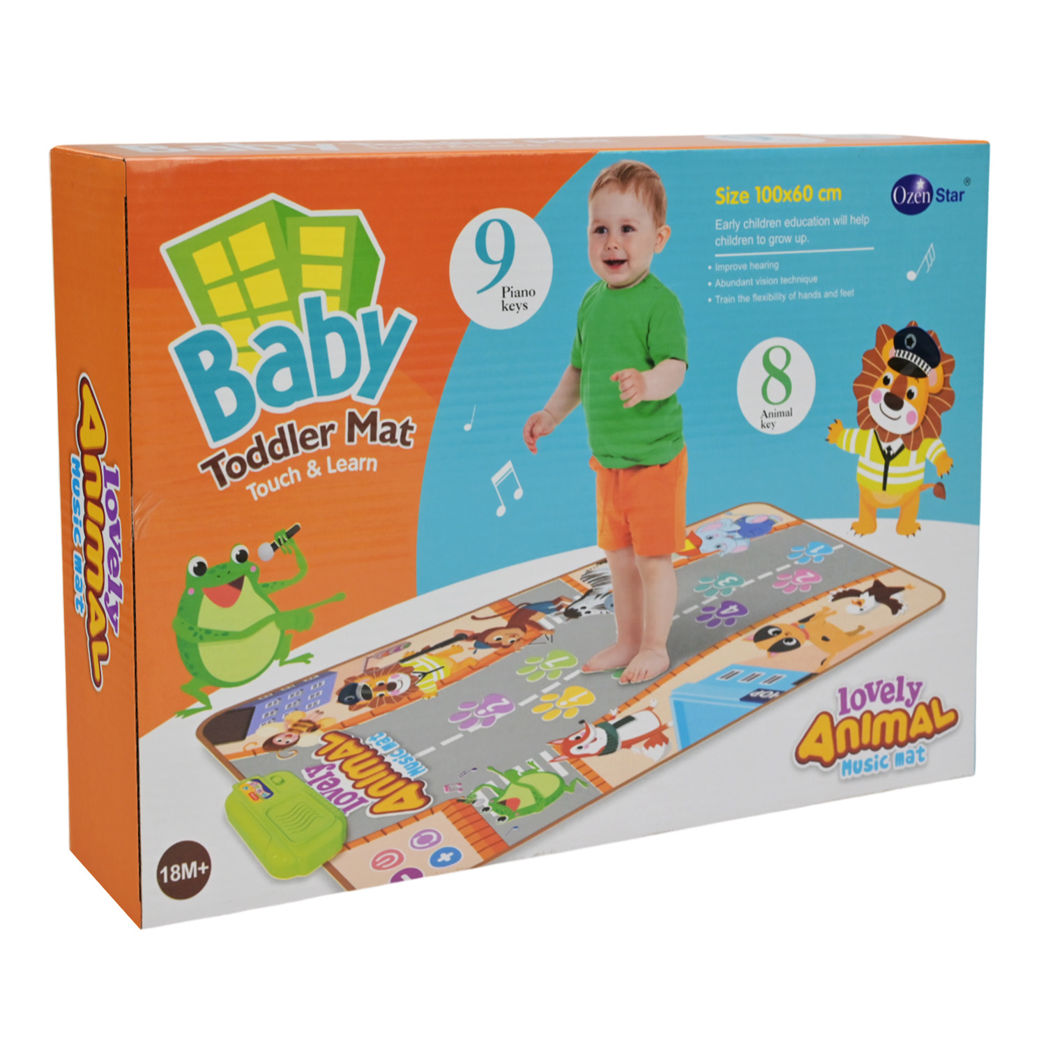 Килимок муз. арт. 757-13 (36шт/2) звуки тварин, р-н 60*100см, короб. 34,7*7*24см