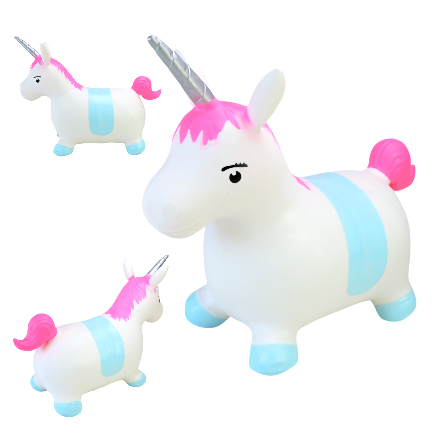 Стрибун гумовий арт. RB2517 (30шт) Єдиноріг 1400 гр р-р 58*22*45 см