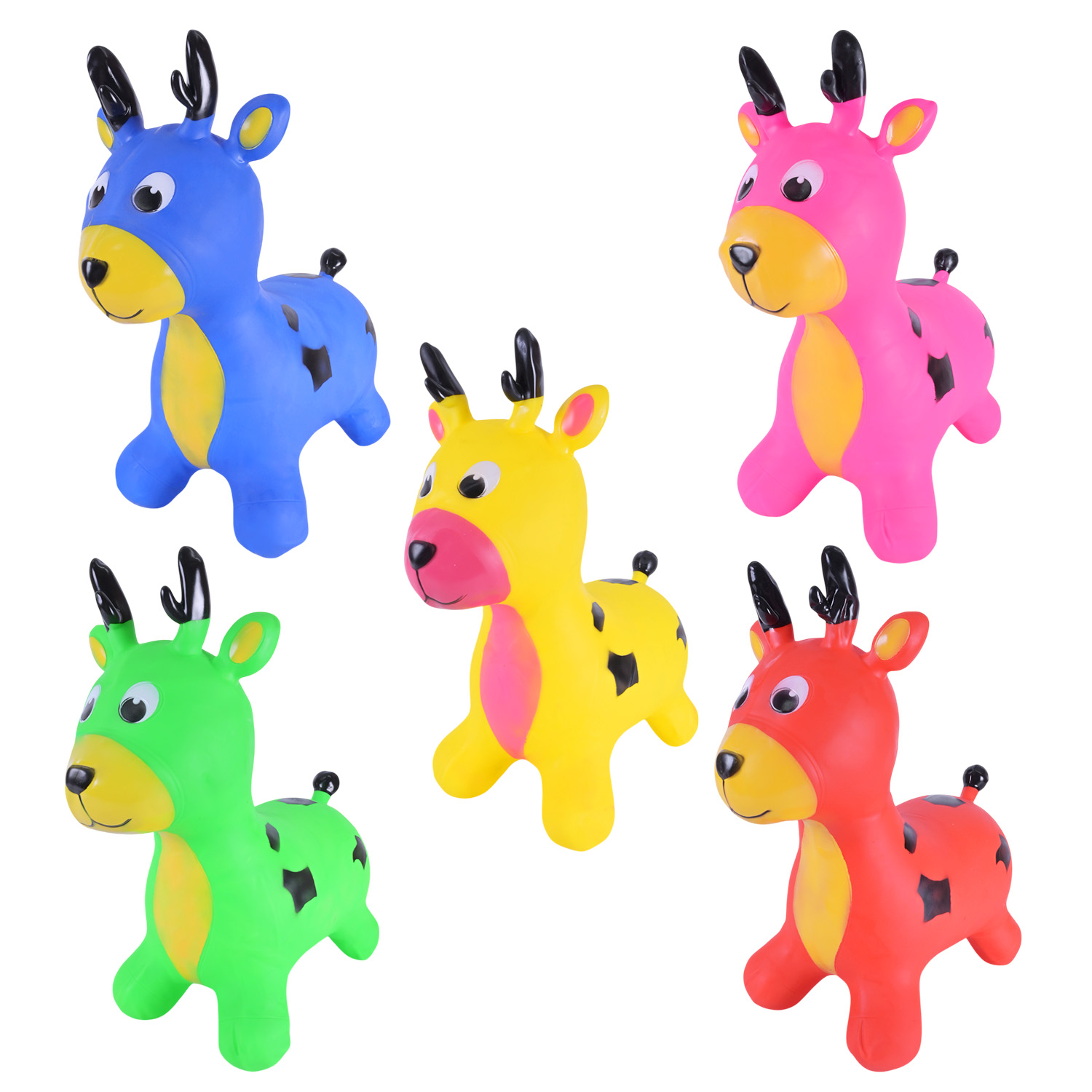 Стрибун гумовий арт. RB2518 (30шт)  Олень 1400 гр