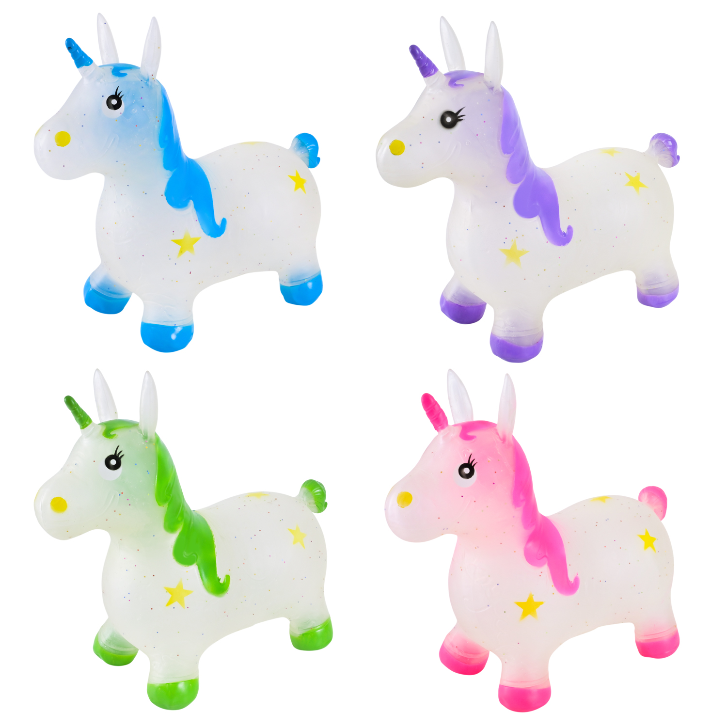 Стрибун гумовий арт. RB2523 (30шт)  Ослик 1400 гр в пакеті