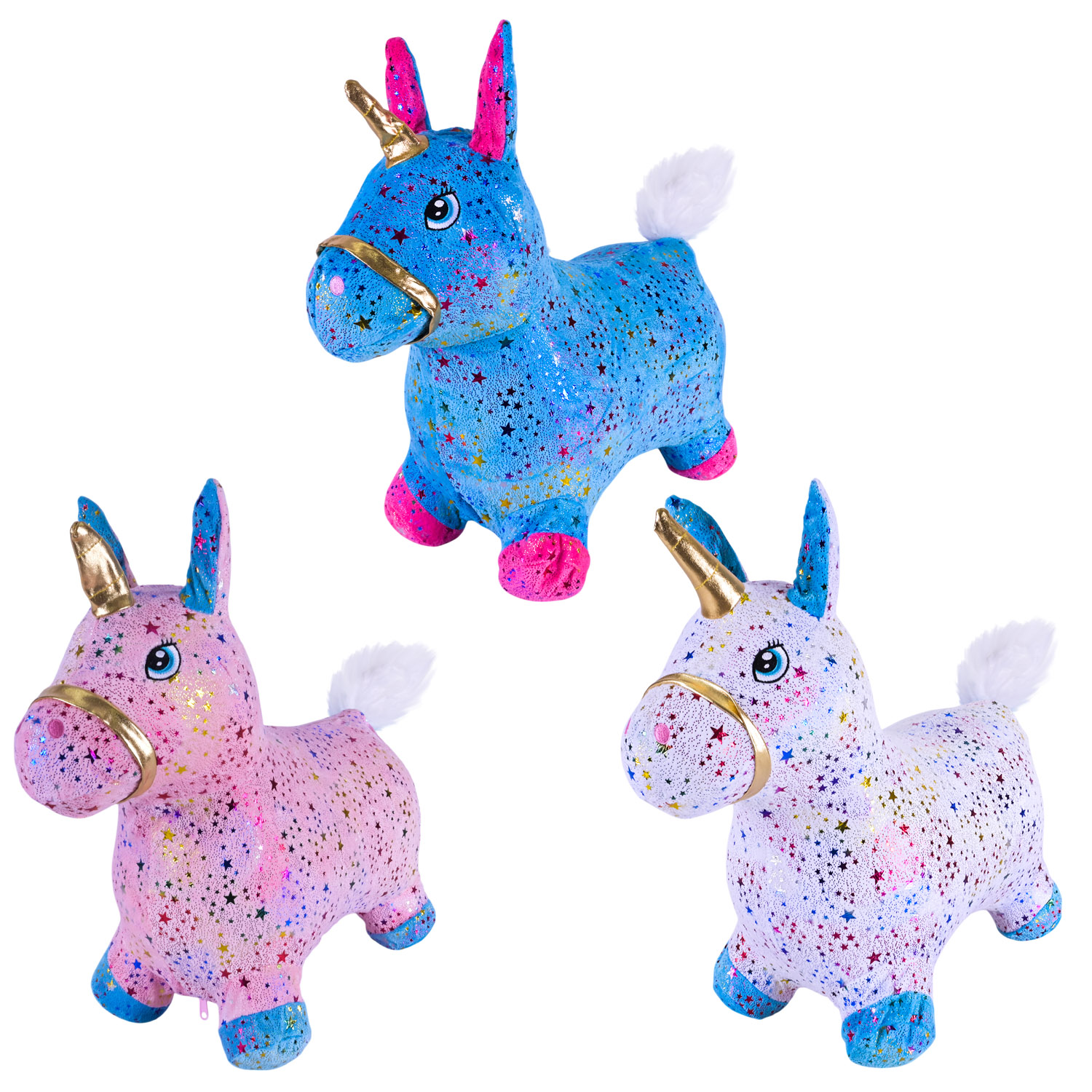 Стрибун гумовий арт. RB2524 (30шт) Єдиноріг 1400 гр