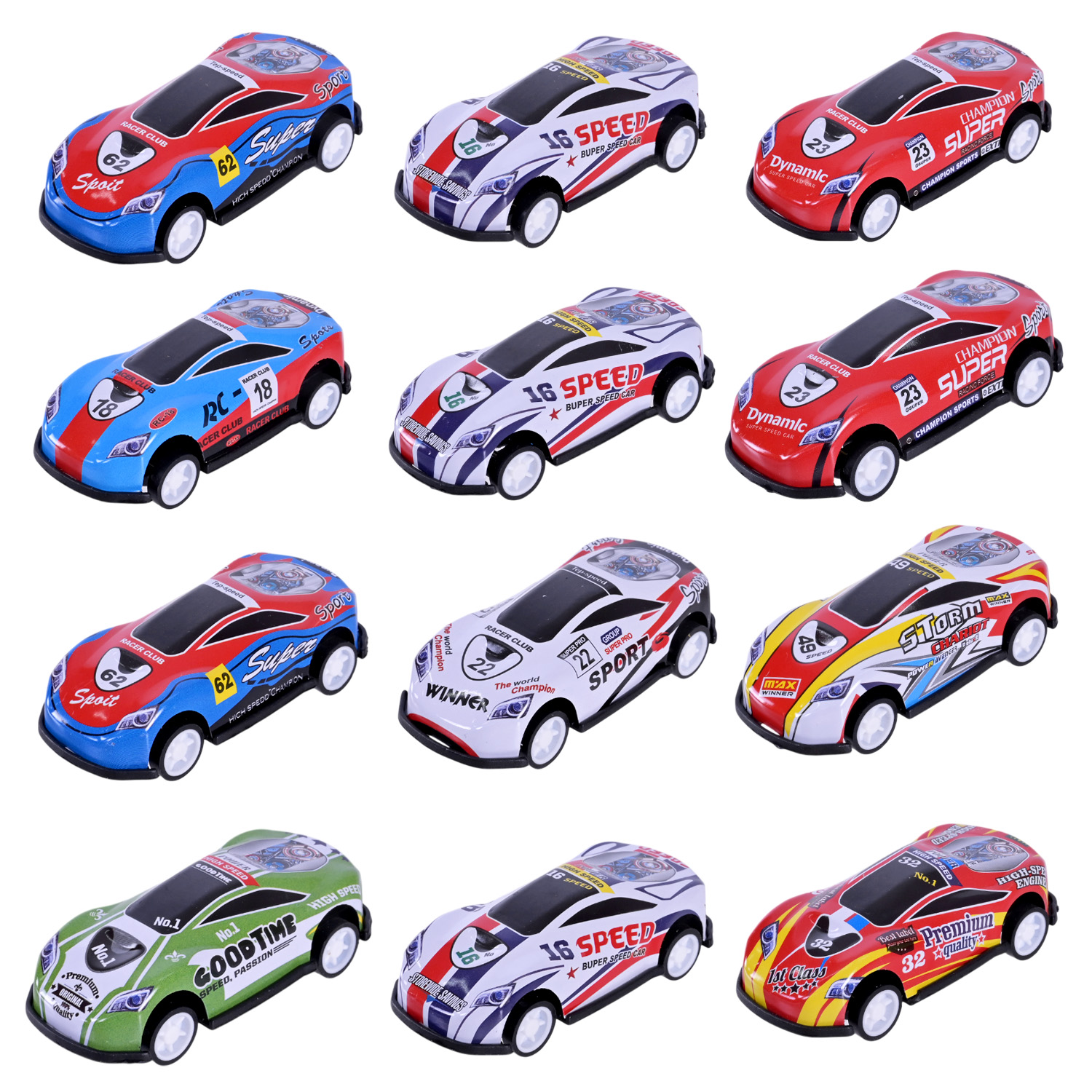 Набір машин мет.-пласт. арт. 5212A-6/1/7 (144шт/2) 3 види короб. 27*20,5*3см