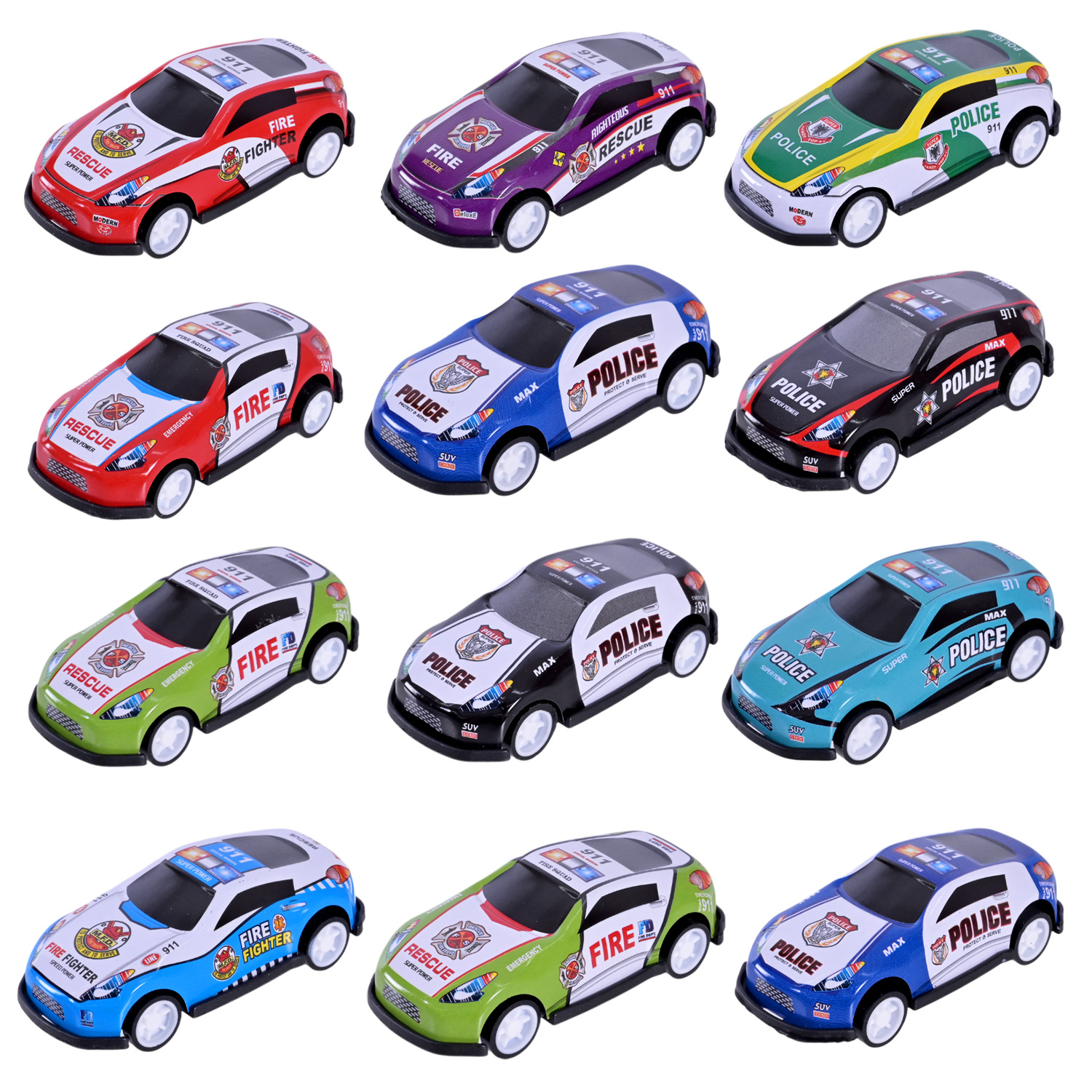 Набір машин мет.-пласт. арт. 5212A-6/1/7 (144шт/2) 3 види короб. 27*20,5*3см