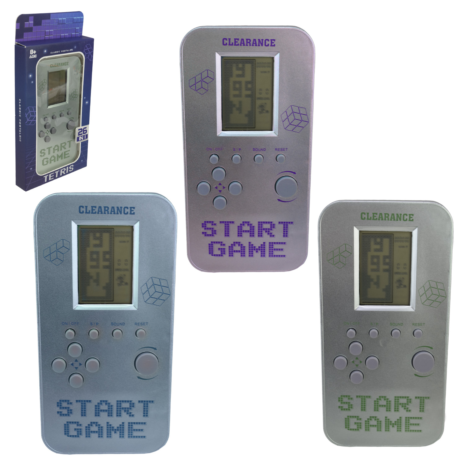 Електронна гра арт. XM0104D-3 (192шт) 3 кольори мікс, короб.20*2*10см