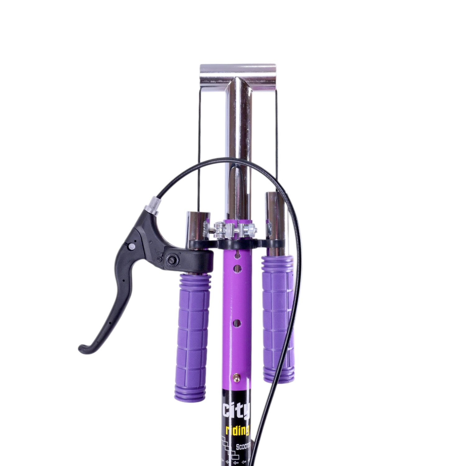 Самокат міський 2-х коліс. арт. SK2521 (4шт) сталевий,колеса 200 мм,гальмо, 4 кольори, короб. 79*13*26 см