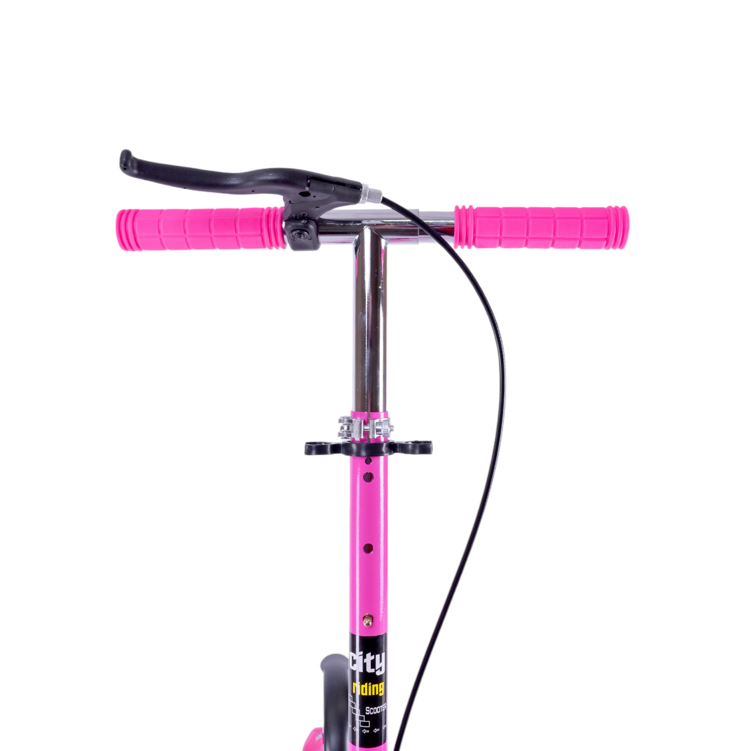 Самокат міський 2-х коліс. арт. SK2521 (4шт) сталевий,колеса 200 мм,гальмо, 4 кольори, короб. 79*13*26 см