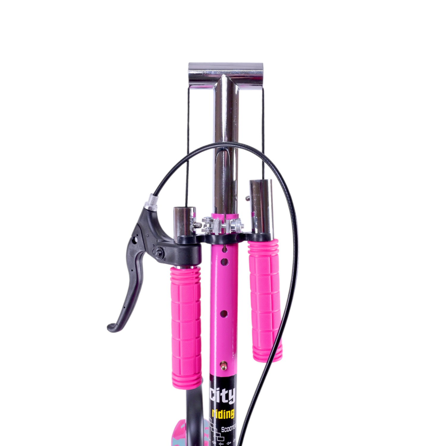 Самокат міський 2-х коліс. арт. SK2521 (4шт) сталевий,колеса 200 мм,гальмо, 4 кольори, короб. 79*13*26 см