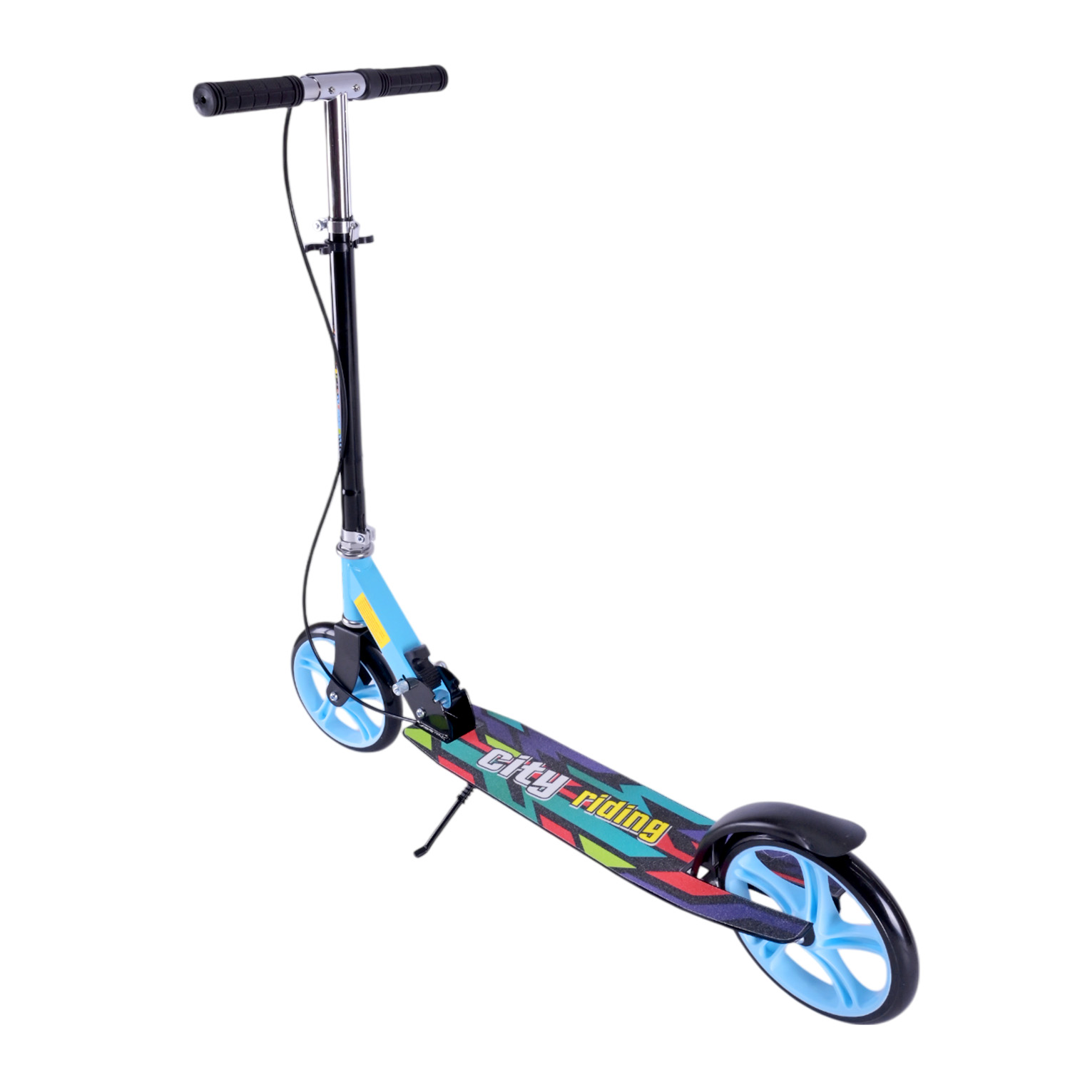 Самокат міський 2-х коліс. арт. SK2522 (4шт) сталевий,колеса 200 мм,гальмо, 4 кольори, короб. 79*13*26 см