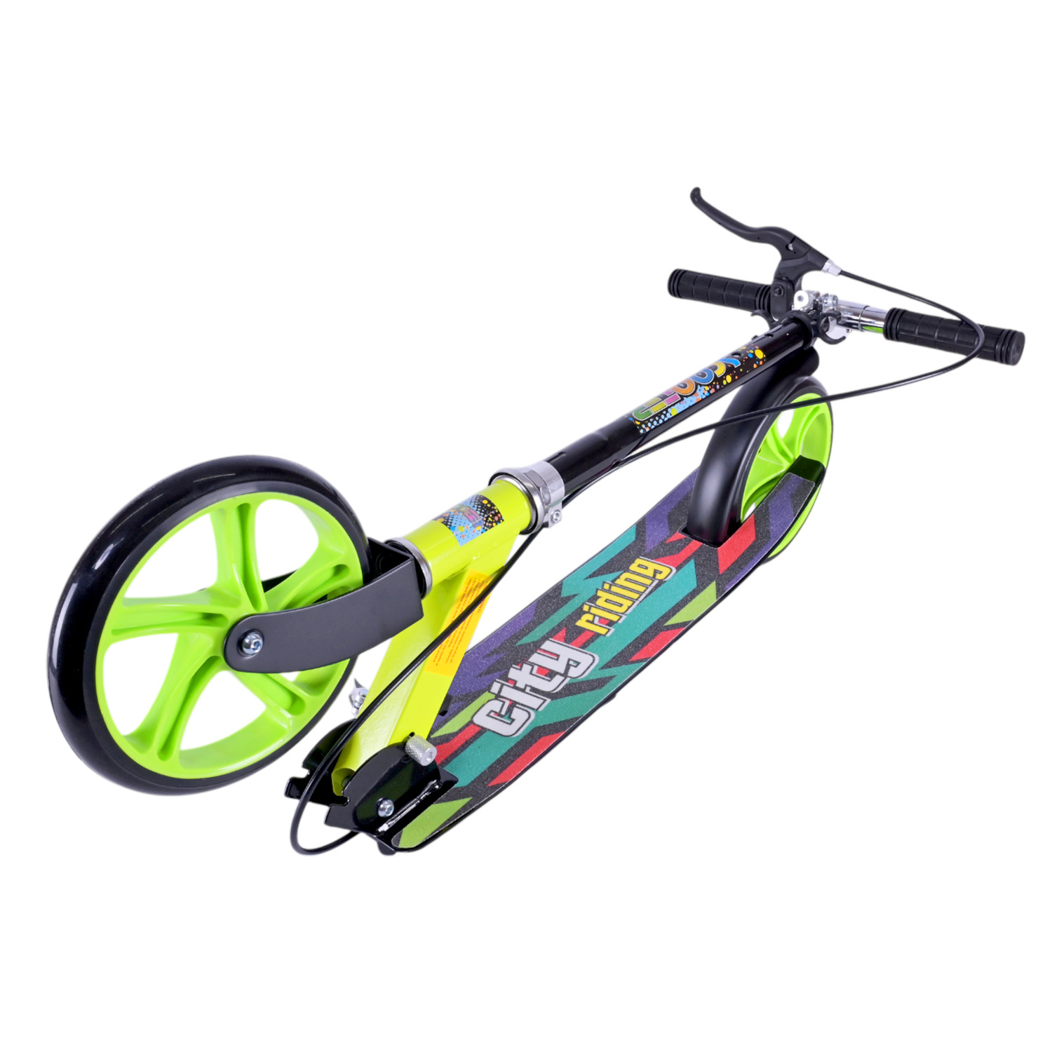 Самокат міський 2-х коліс. арт. SK2522 (4шт) сталевий,колеса 200 мм,гальмо, 4 кольори, короб. 79*13*26 см