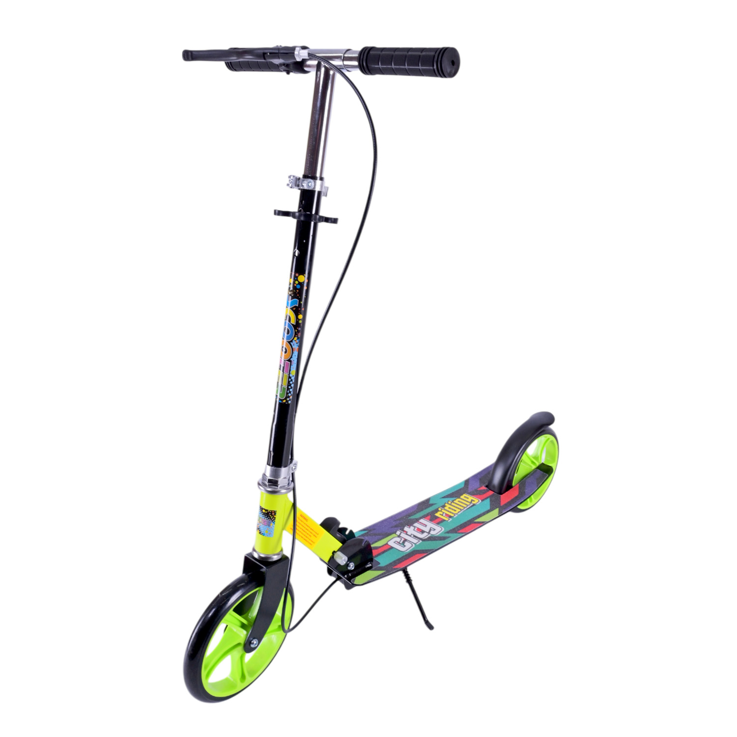 Самокат міський 2-х коліс. арт. SK2522 (4шт) сталевий,колеса 200 мм,гальмо, 4 кольори, короб. 79*13*26 см