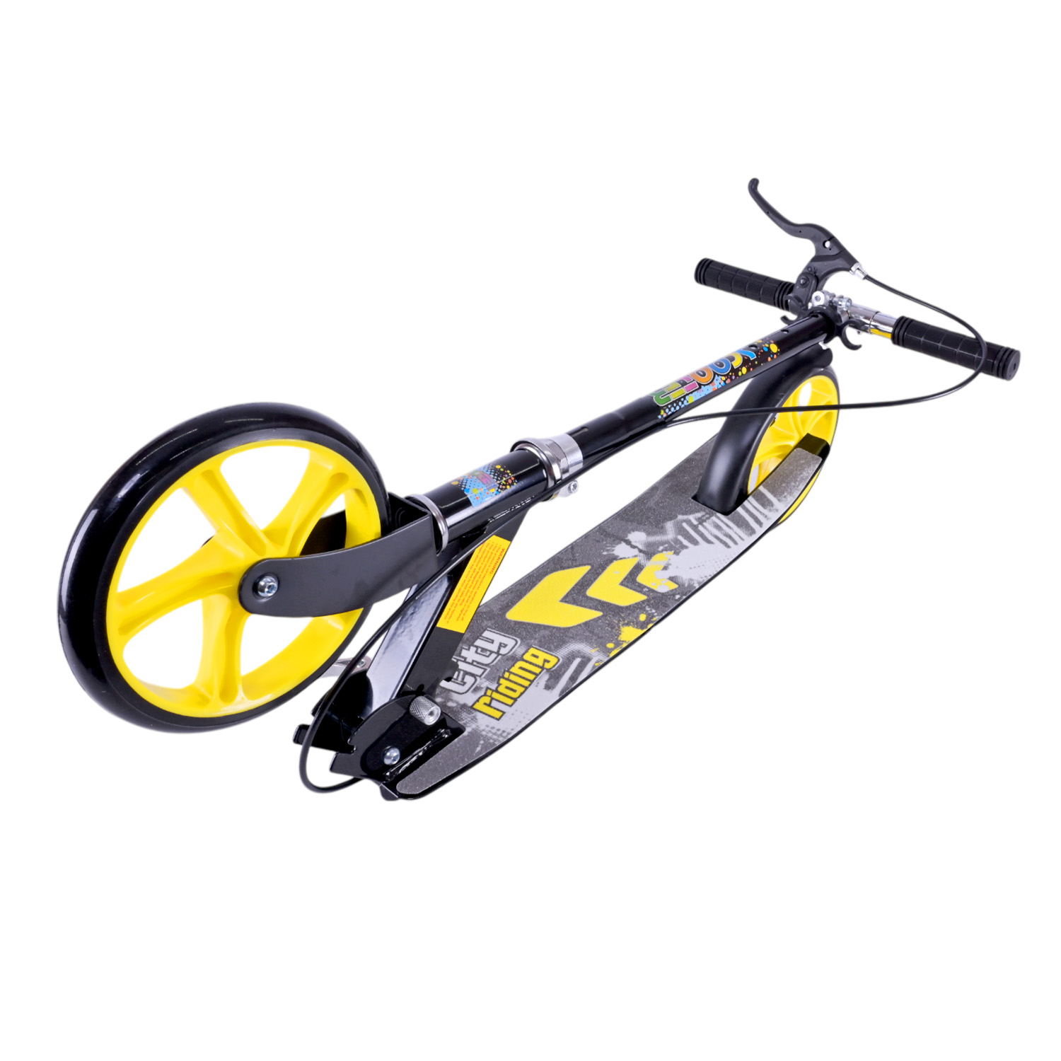 Самокат міський 2-х коліс. арт. SK2522 (4шт) сталевий,колеса 200 мм,гальмо, 4 кольори, короб. 79*13*26 см