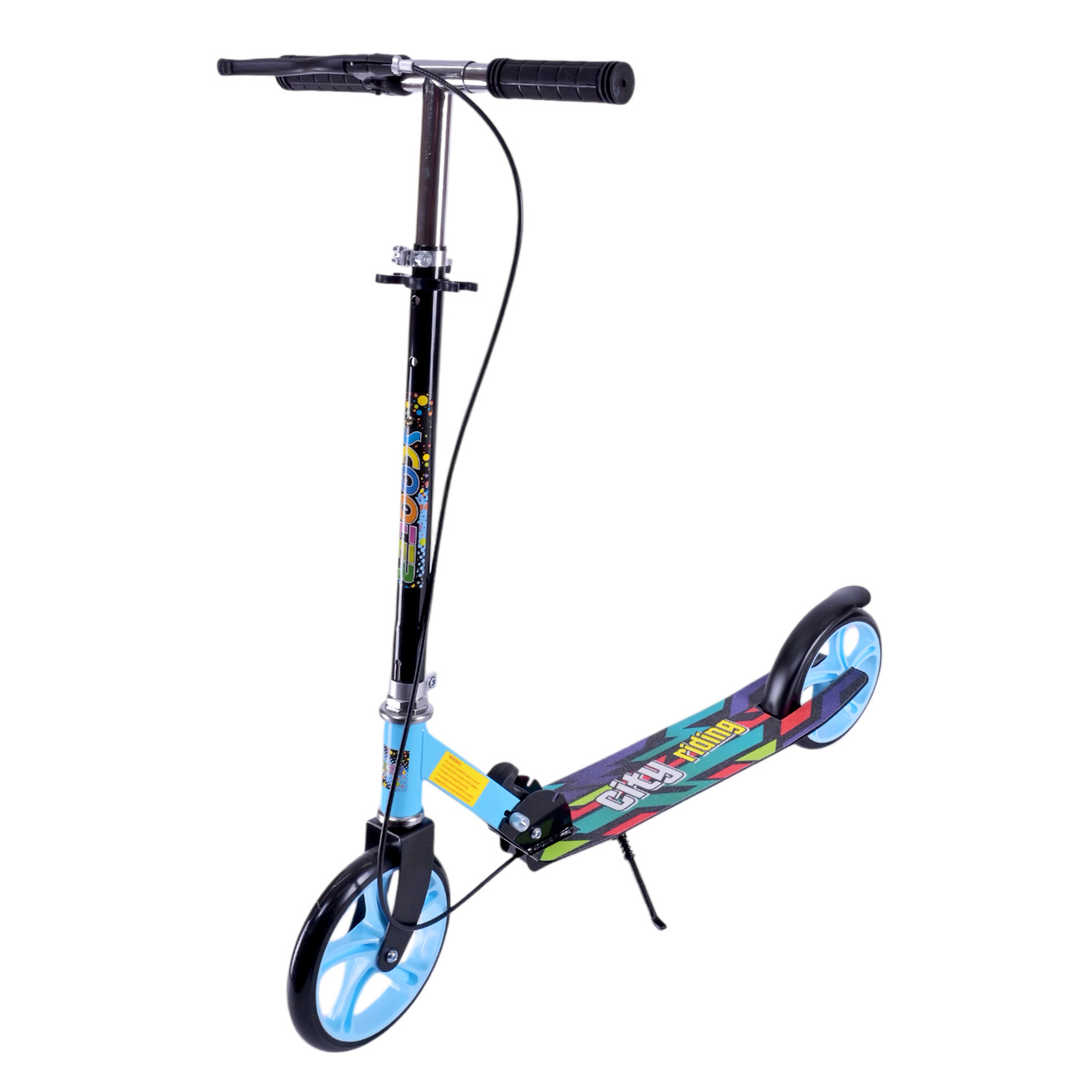 Самокат міський 2-х коліс. арт. SK2522 (4шт) сталевий,колеса 200 мм,гальмо, 4 кольори, короб. 79*13*26 см