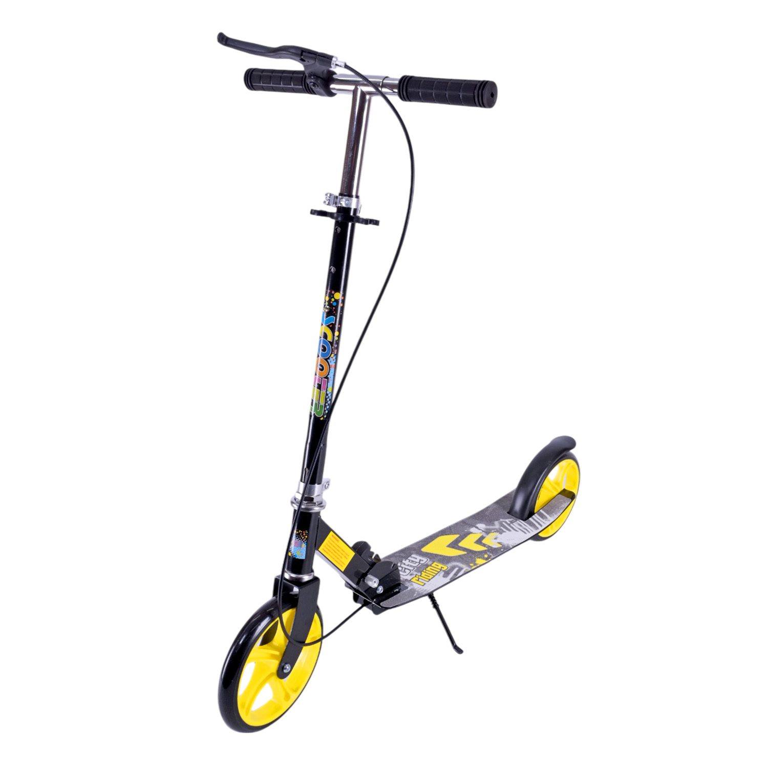 Самокат міський 2-х коліс. арт. SK2522 (4шт) сталевий,колеса 200 мм,гальмо, 4 кольори, короб. 79*13*26 см