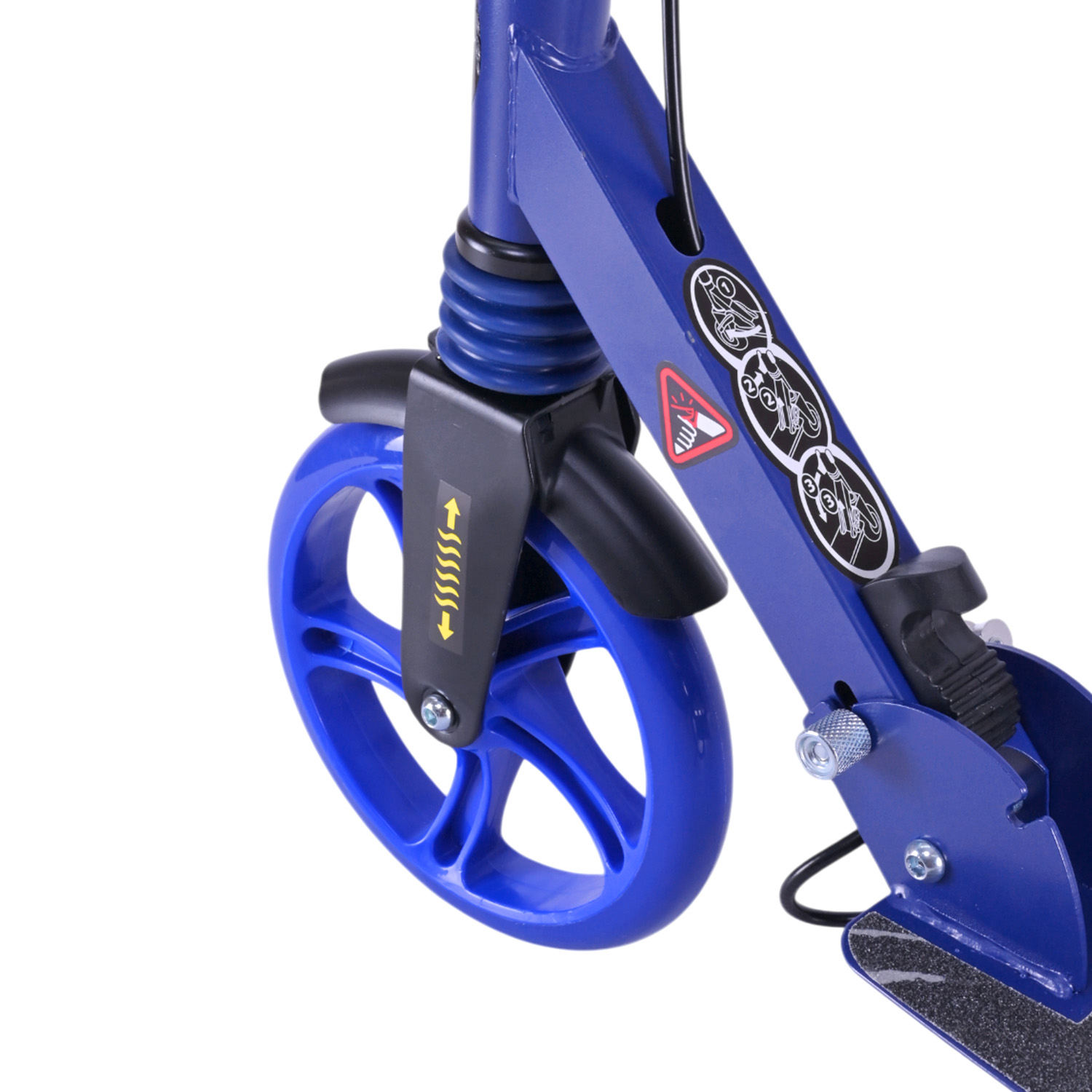 Самокат міський 2-х коліс. арт. SK2523 (4шт) сталевий,колеса 200 мм,гальмо, 4 кольори, короб. 86*13*30 см