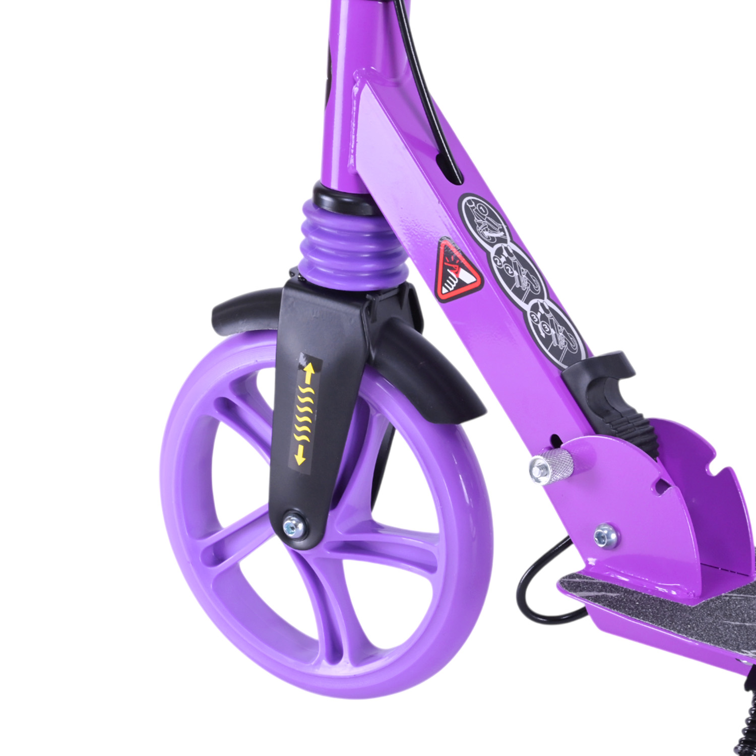 Самокат міський 2-х коліс. арт. SK2523 (4шт) сталевий,колеса 200 мм,гальмо, 4 кольори, короб. 86*13*30 см