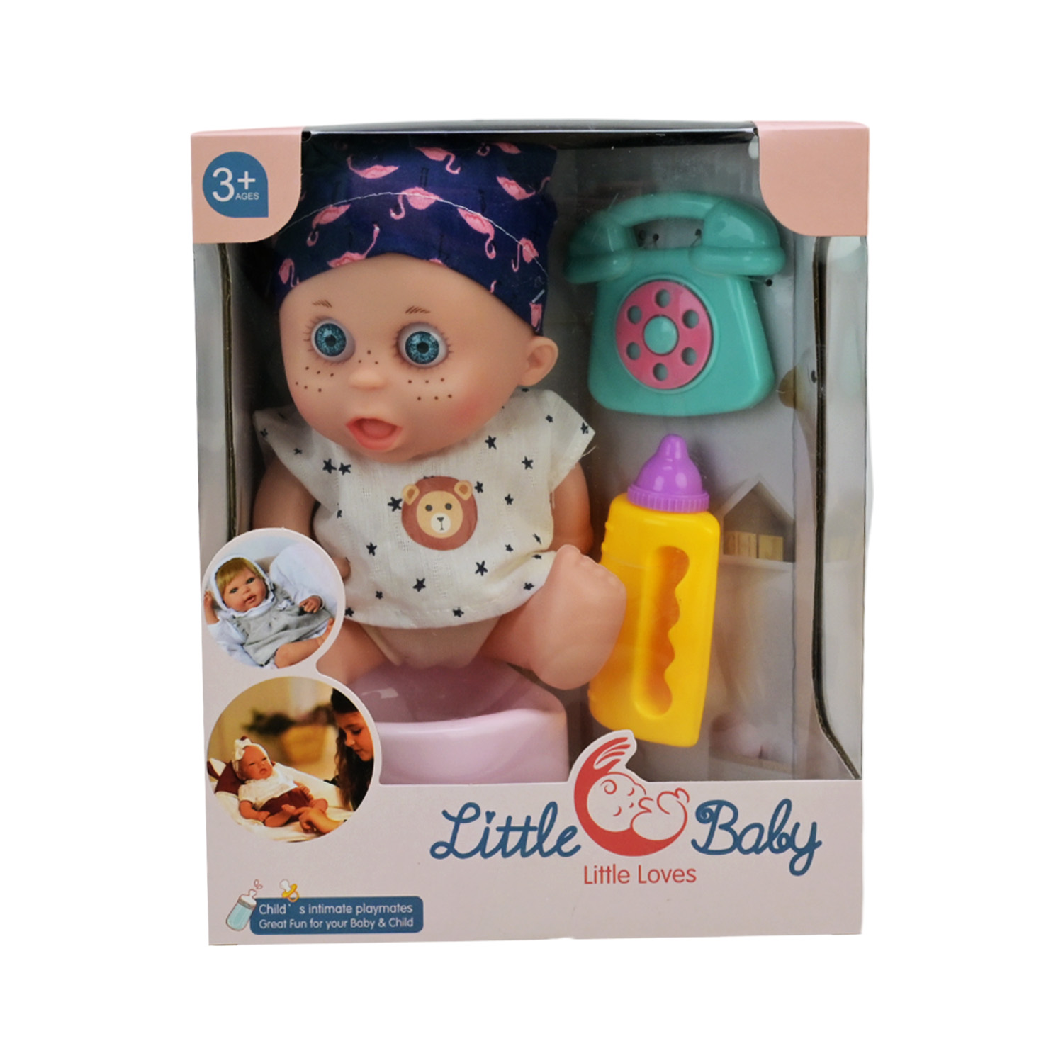 Пупс арт. AD6606-2 (60шт/2) з аксес короб. 18*12*22см