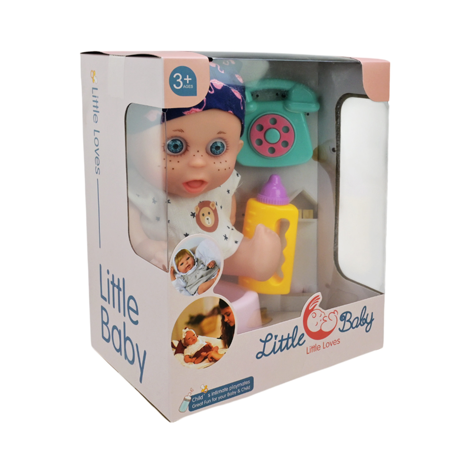 Пупс арт. AD6606-2 (60шт/2) з аксес короб. 18*12*22см