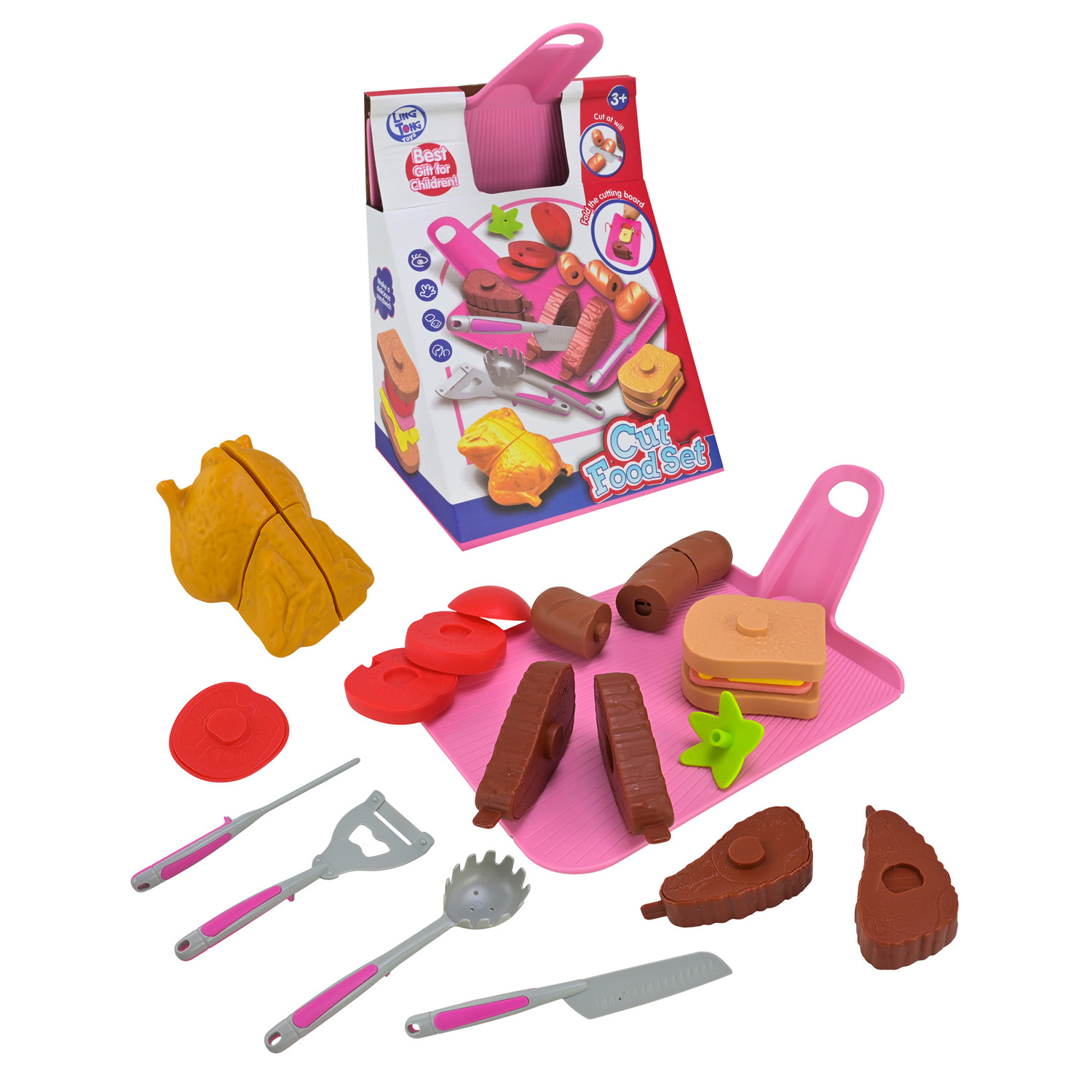 Продукти арт. LT8802-8D (48шт/2)  фаст фуд, овочі, аксес короб. 18*13*28см