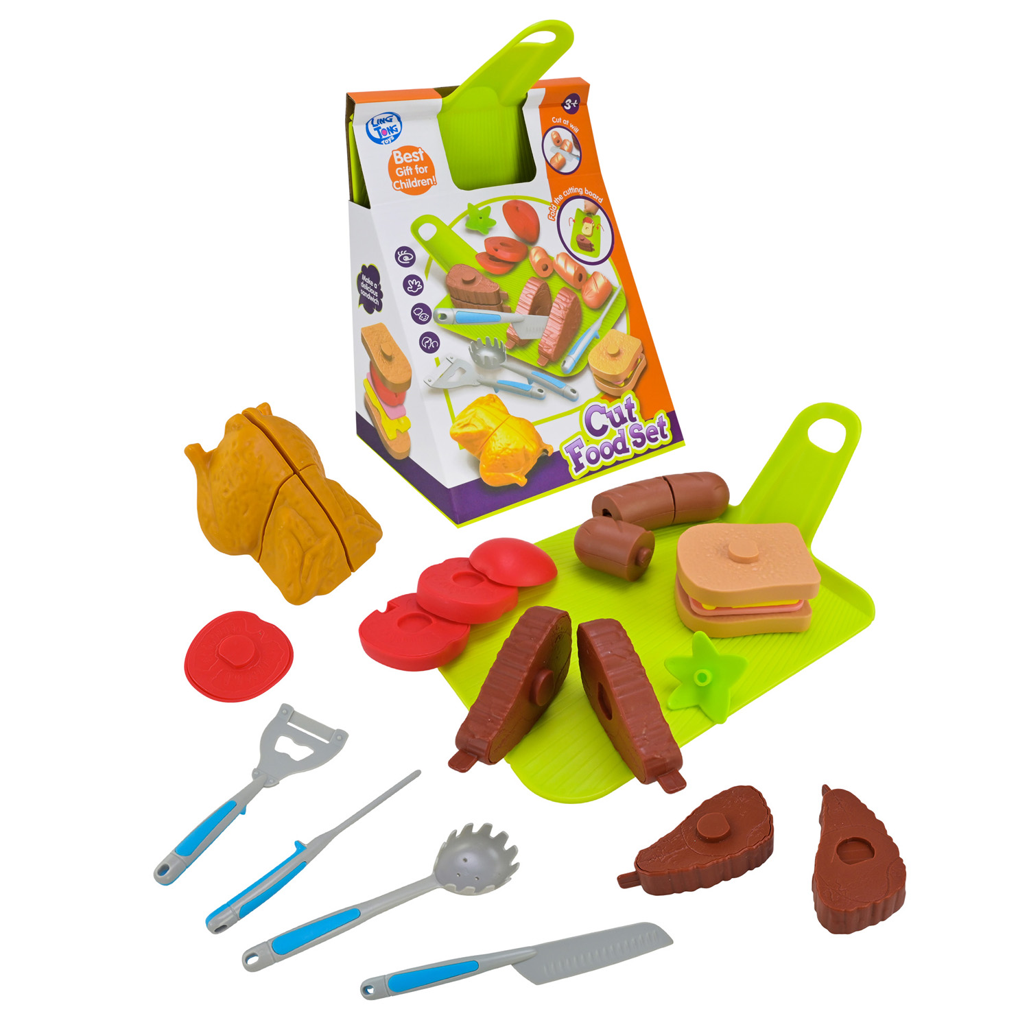 Продукти арт. LT8801-8D (48шт/2)  фаст фуд, овочі, аксес короб. 18*13*28см