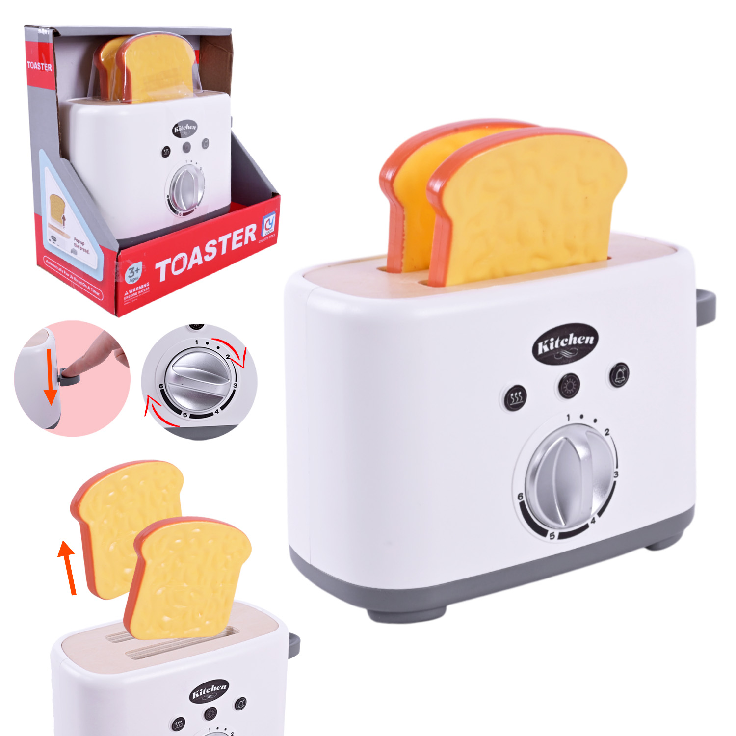 Побутова техніка арт. 818-501 (64шт/2)   тостер, прод,  короб. 19*10*19