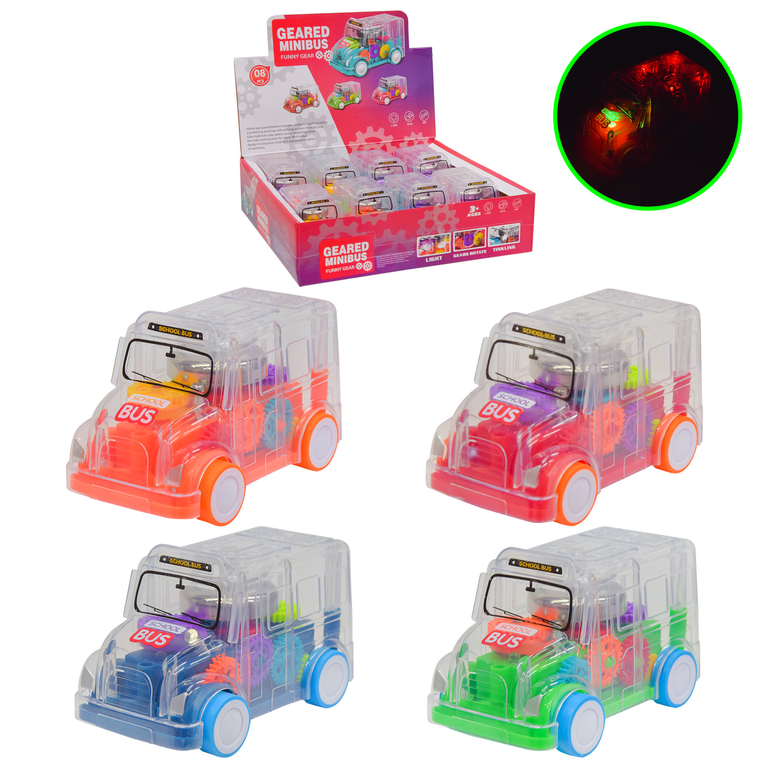 Машина арт. SR878-07 (168шт) 21уп по 8шт батар., 4кольори, дисп.бокс 31*28,5*36см