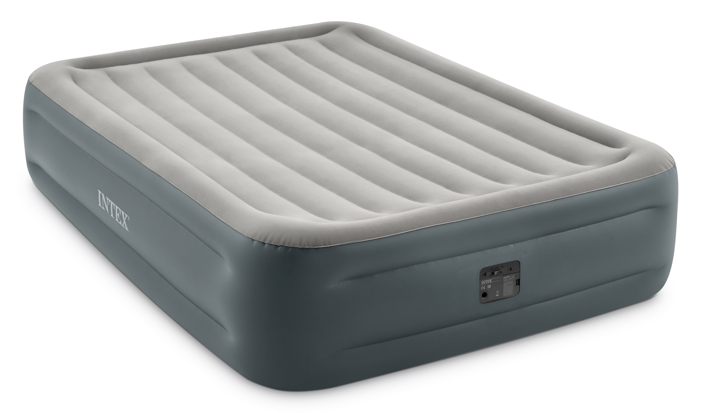 Кровать велюр 64126 (2шт) ESSENTIAL REST со встроен.насосом 152*203*46 см в кор