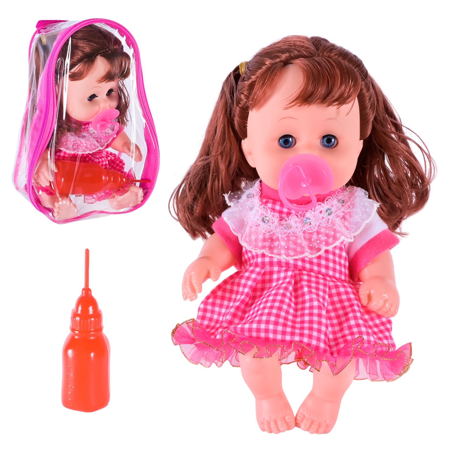 Лялька арт. YS2301B-1 (120шт/2)  мікс, батар. муз, аксес валіза 15*9,5*19 см