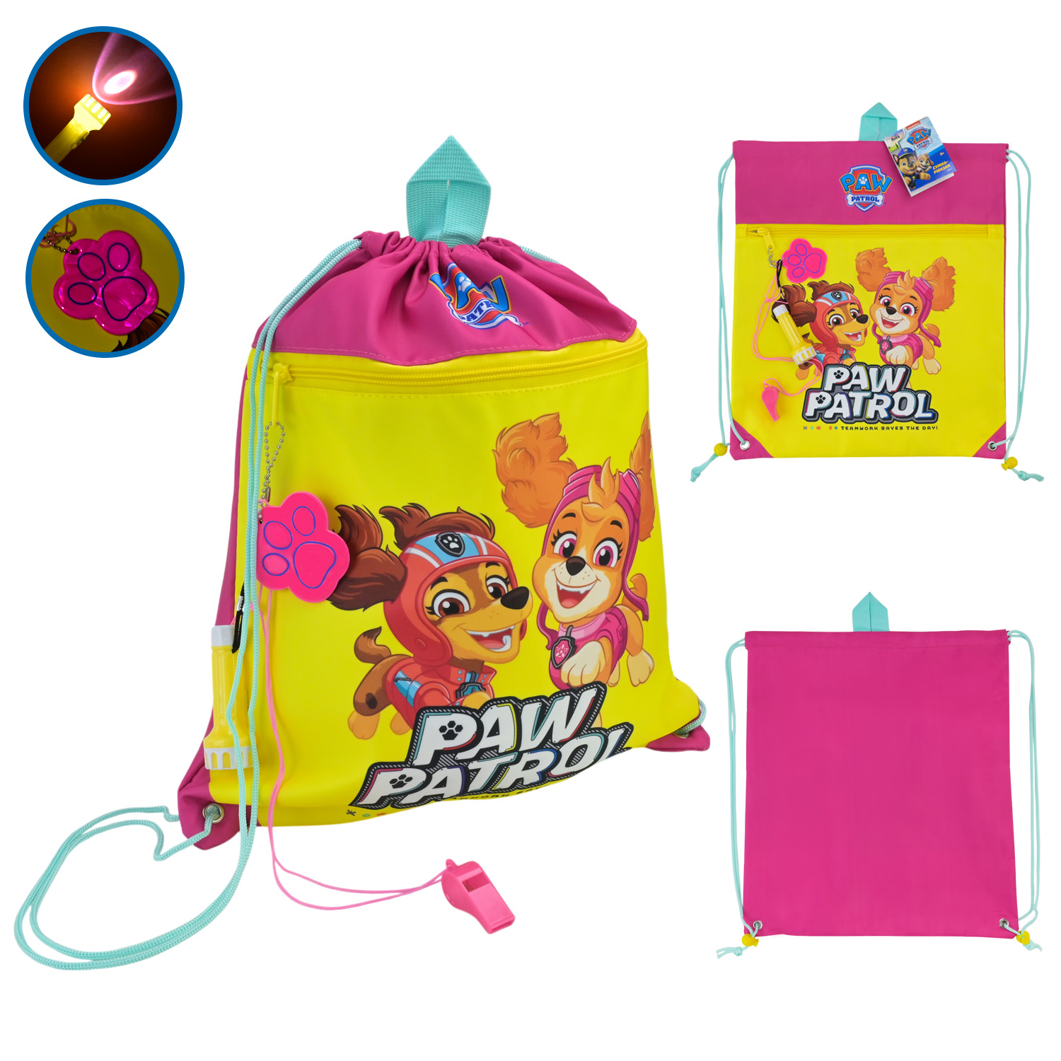 Сумка для взуття Paw Patrol арт. KH72/003L (100шт) 35*40см у наборі свисток, ліхтарик, світловідбивач
