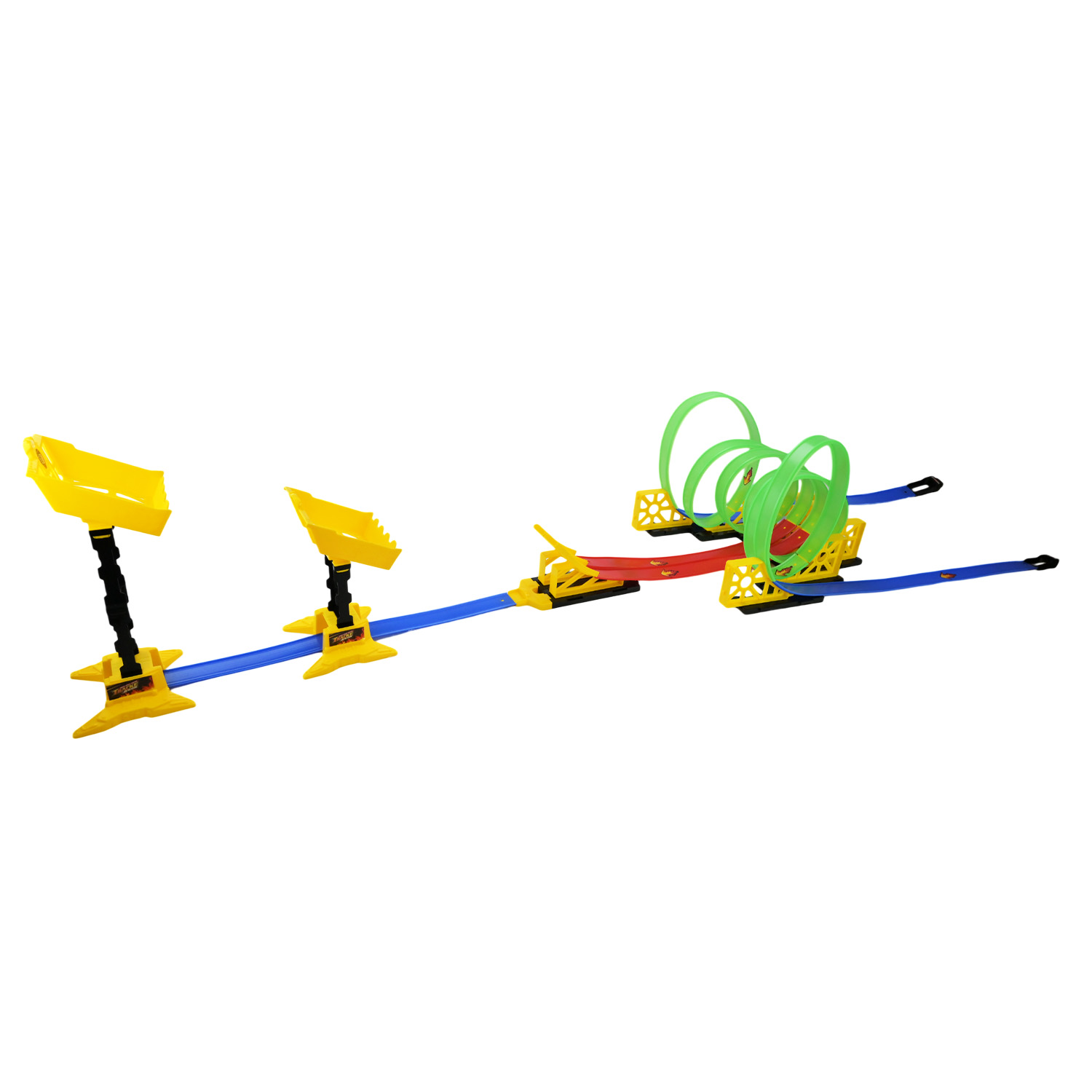 Трек арт. D663-602 (12шт/2)+2 машини,батар.,світиться у темряві,короб. 65*40*7см