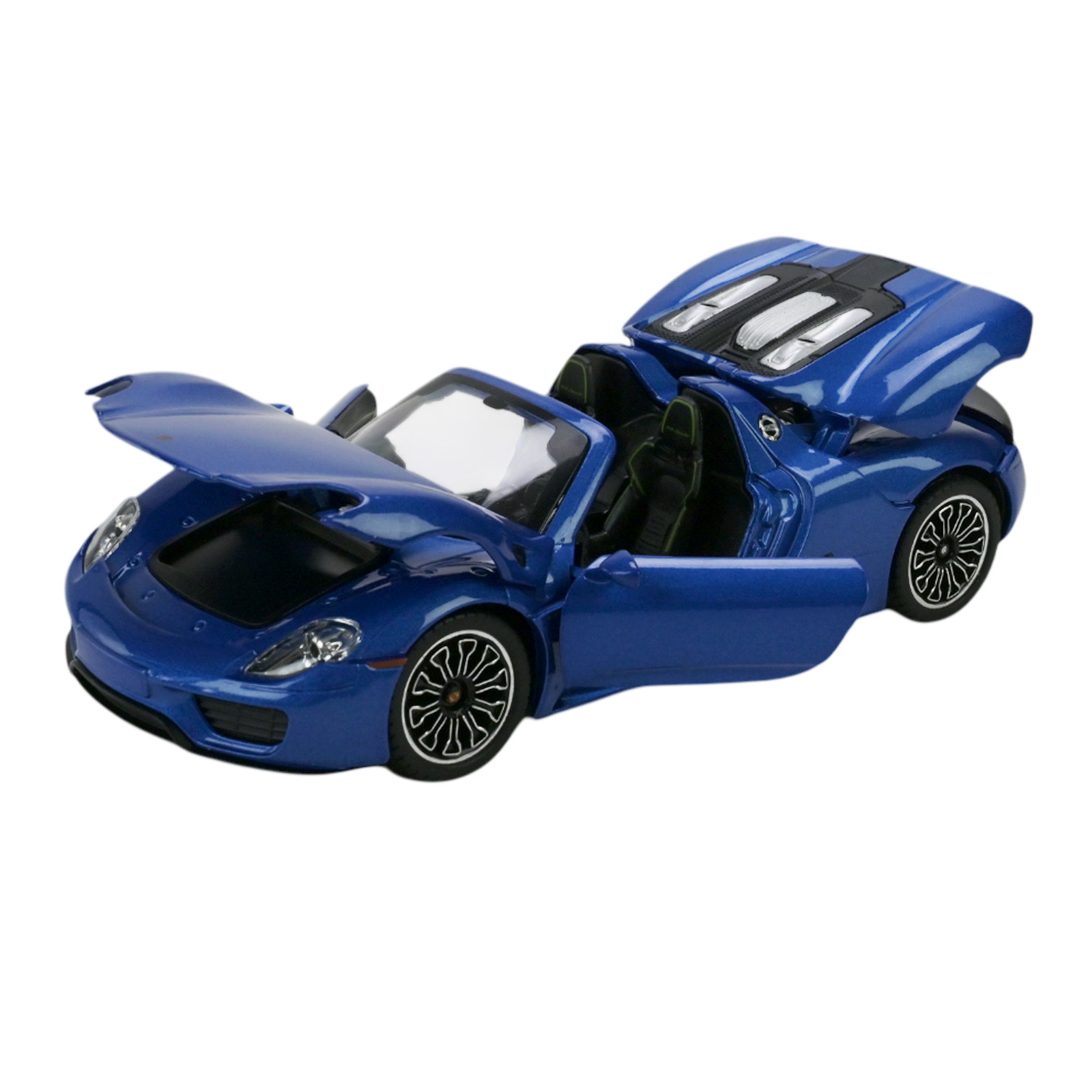 Машина мет. АВТОПРОМ арт. 68243A (12шт/2) 1:24 Porsche 918 Spyder, бат,св,зв,відкр.дв,капот,баг, короб. 25*12,5*10см