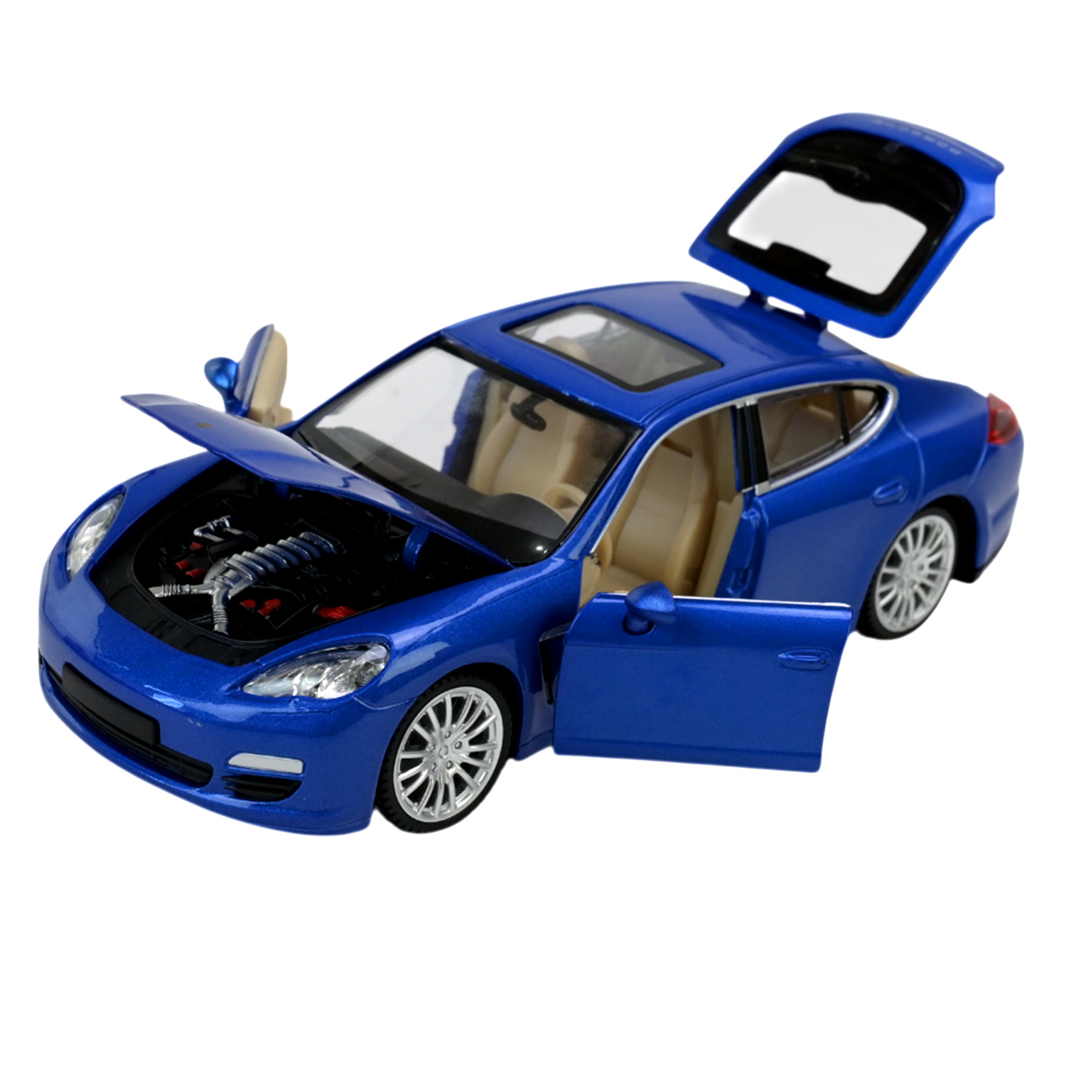 Машина мет. АВТОПРОМ арт. 68245A (12шт/2), 1:24 "Porsche Panamera S" 2 кольор.,батар.,світ., звук, відкр.двері, капіт, багаж., короб. 24,5 * 12 * 10см