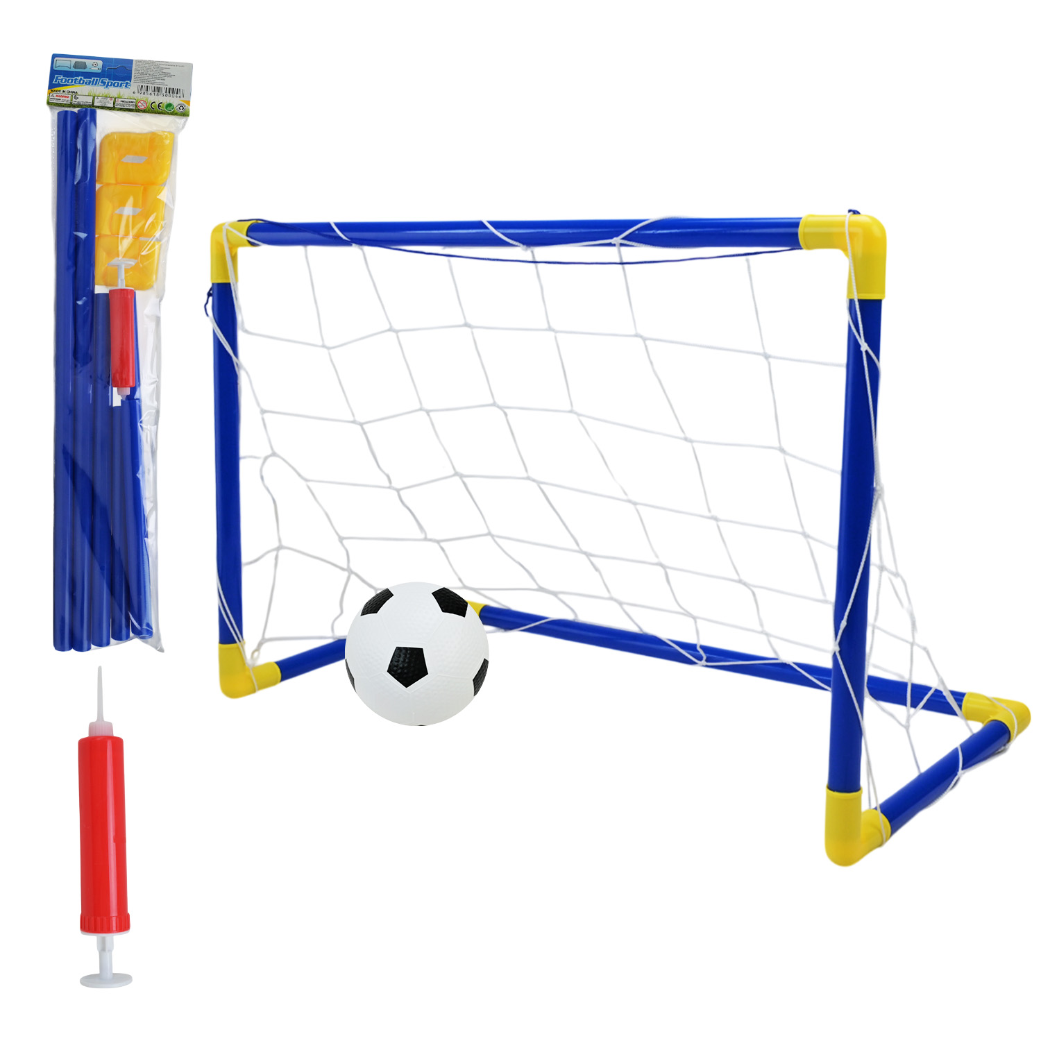 Футбольні ворота DQ-12 (96шт/2) 60*41*39 см з м'ячем у коробці