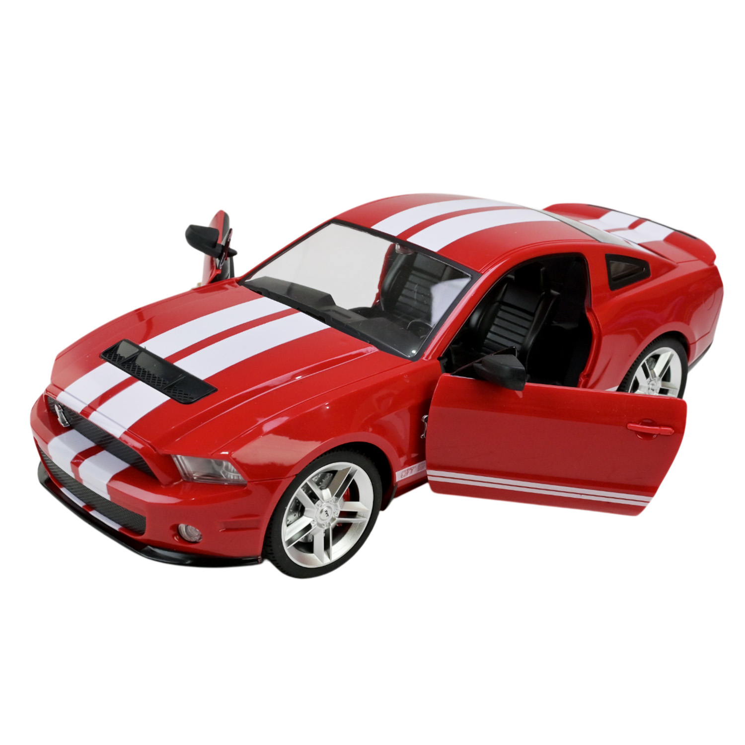 Машина р/к арт. PM1404 (12шт),"POWERMOTORS",1:14 FORD MUSTANG,червоний колiр, батарейки, світло, відкр.двері, кор. 45*19*17см