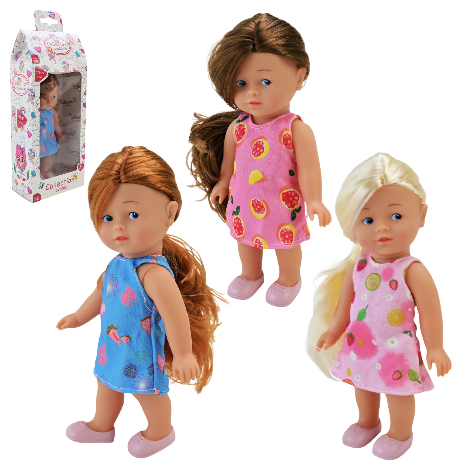 Лялька арт. 8855-1 (120шт/2)   мікс 3 види короб. 11*6*27см