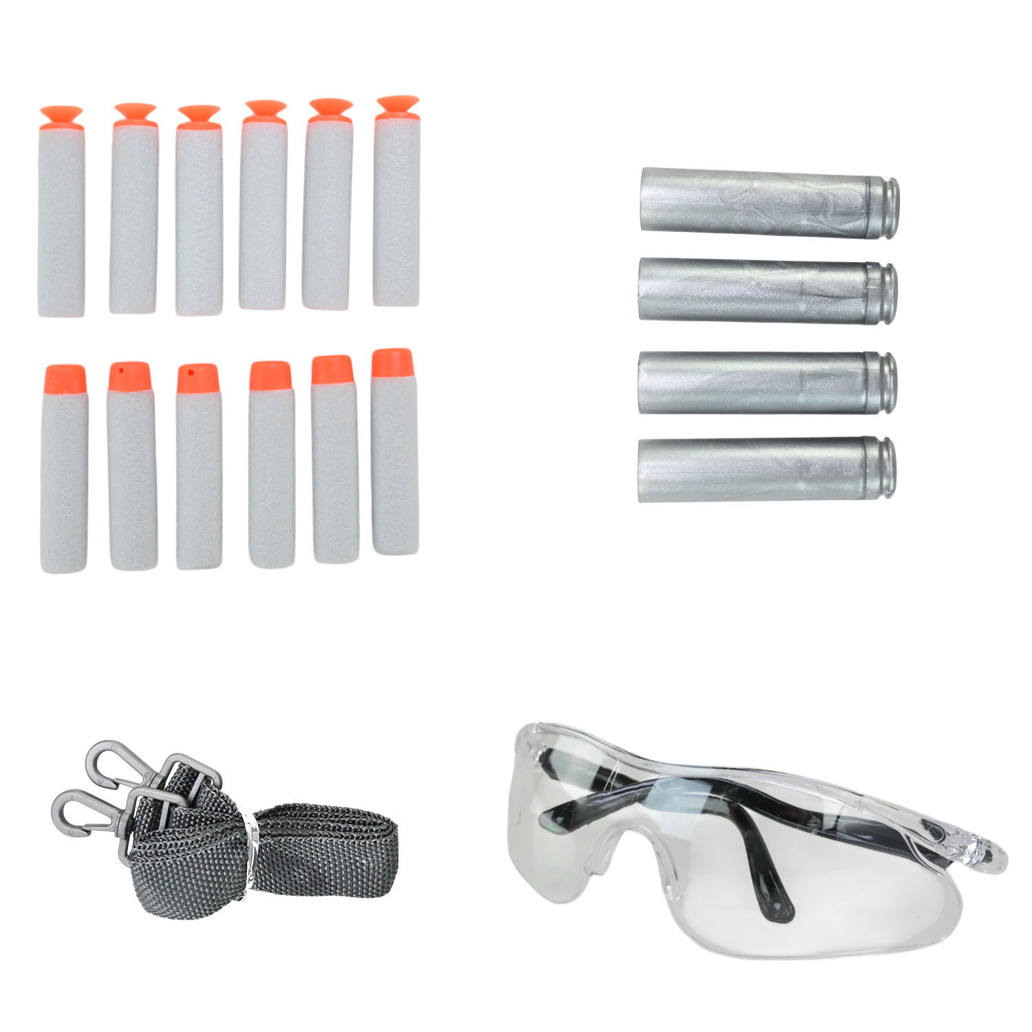 Автомат арт. WY2103B (10шт) стреляет поролоновыми пулями, короб. 89*29,5*7,5см