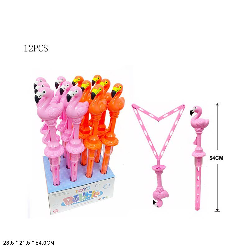 Мильні бульбашки арт. 6090 (48шт)  Фламінго,54 см,4уп по 12 шт у дісплеї
