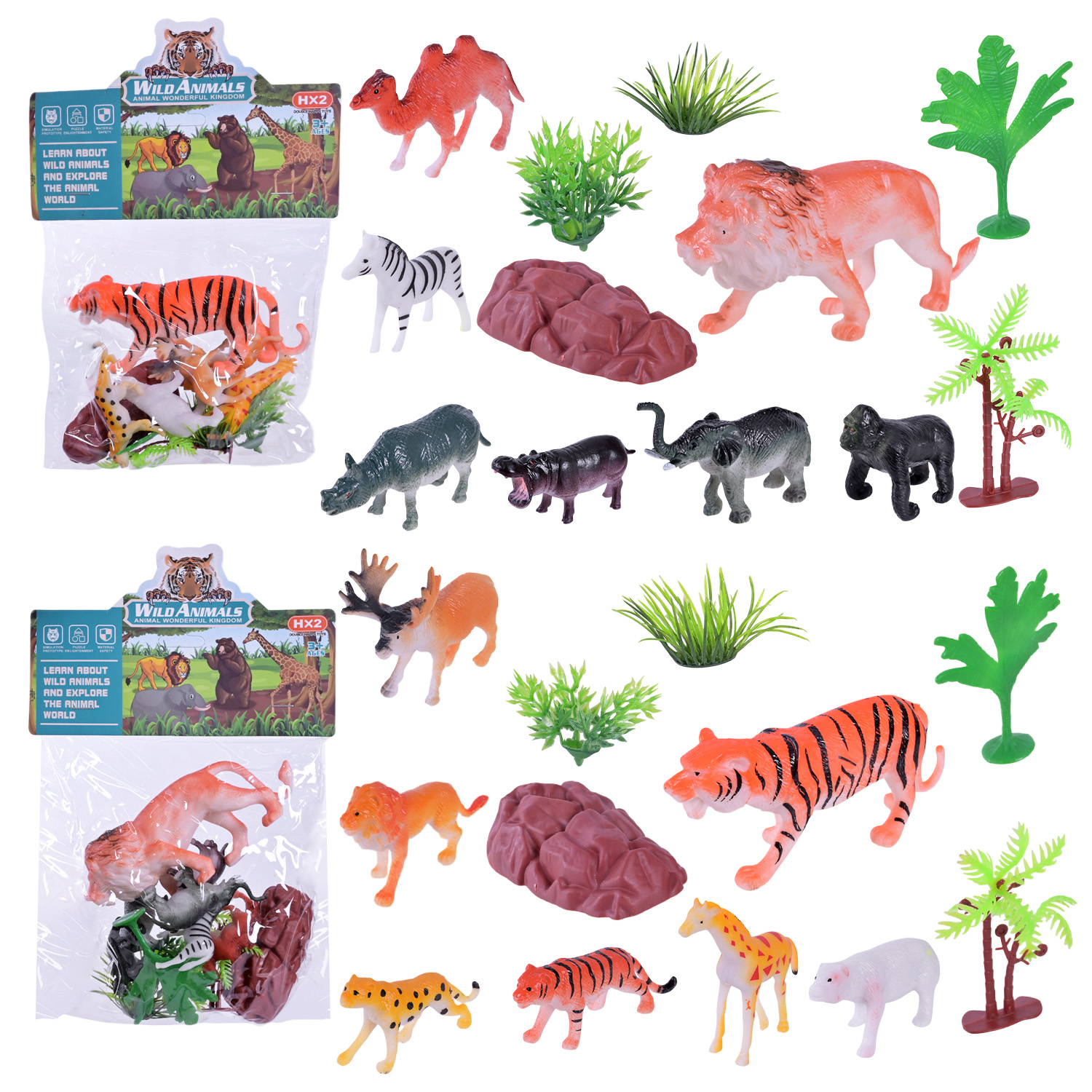 Тварини арт. L14-3 (240шт) 2 види, пакет. 28*17*4 см