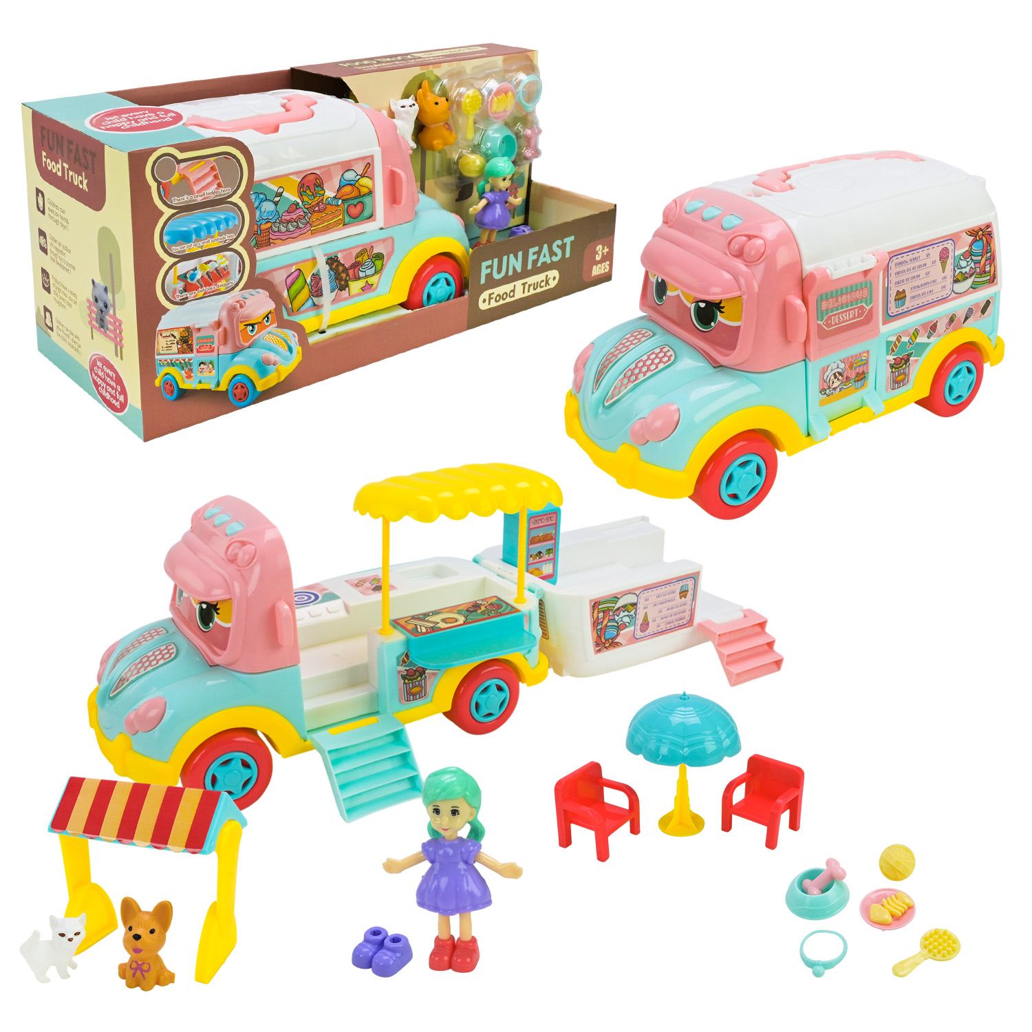 Кафе арт. GX1-3 (24шт/2)   машина-кафе, ляльки, посуд, пітомци, іжа короб. 40*15*16