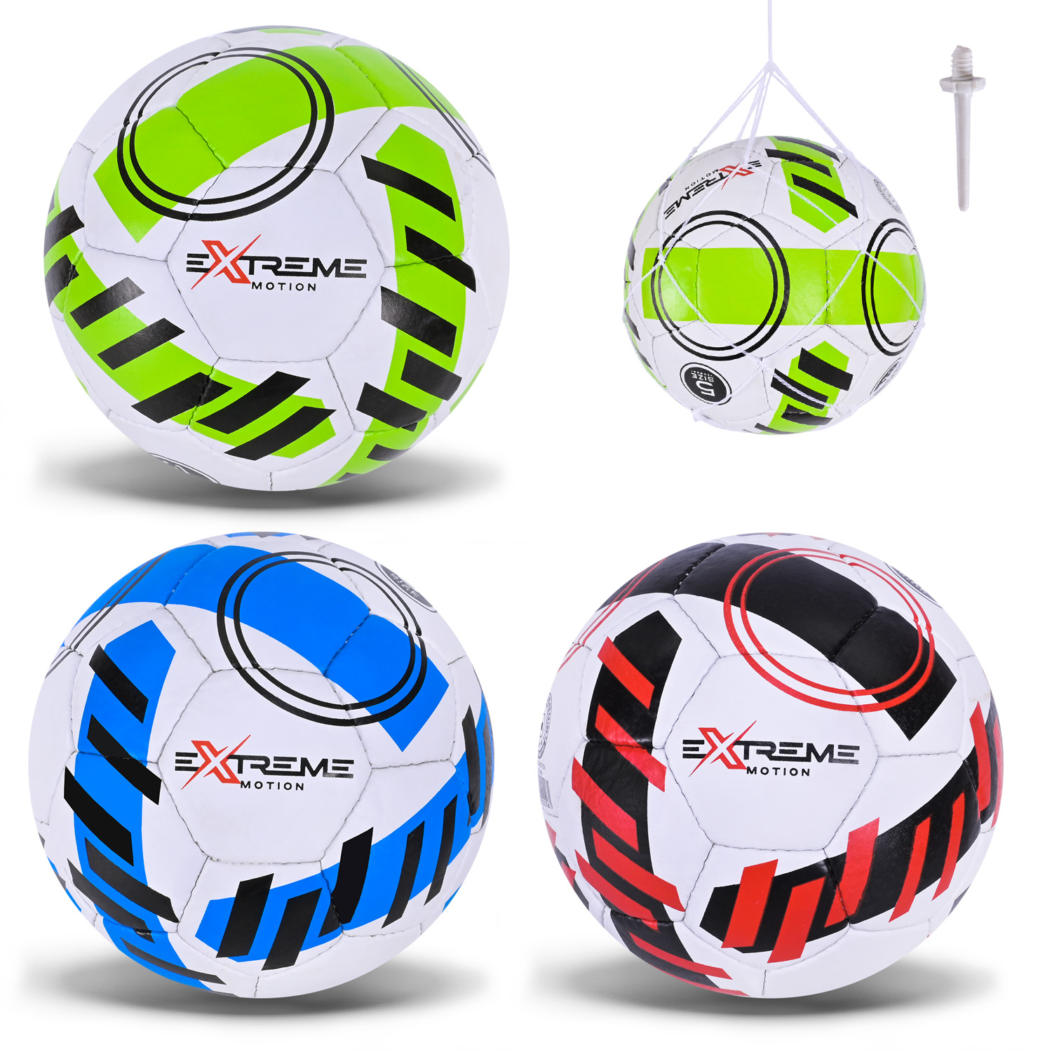 М'яч футбольний арт. FP103 (30шт)   Extreme motion №5, PU 420 грам, 32 панелі,Пакістан,сітка+голка в комплекті