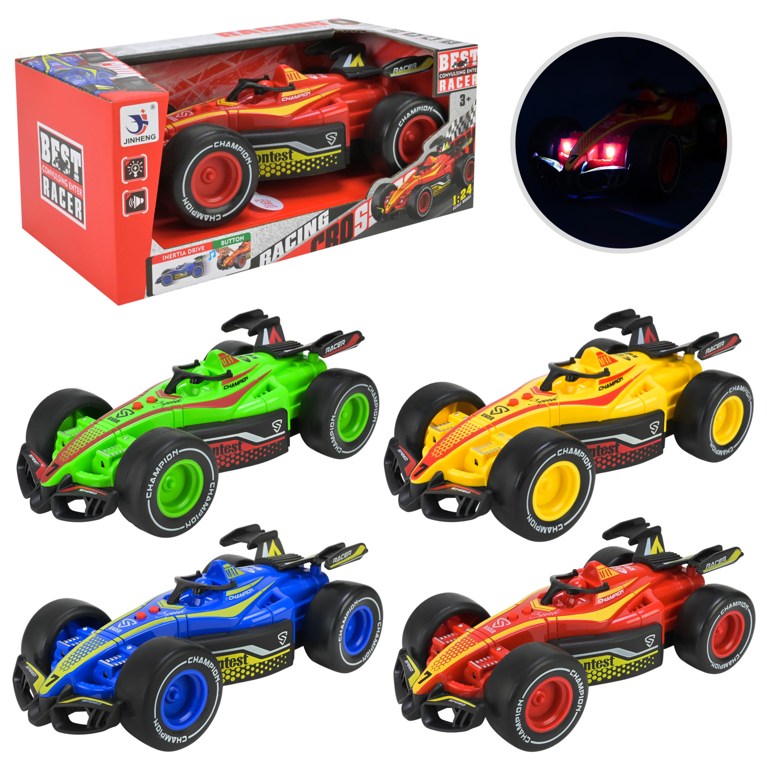 Машина арт. 1189-71 (48шт/2) батар.,свiтло,звук,у короб.24*13*10,5см