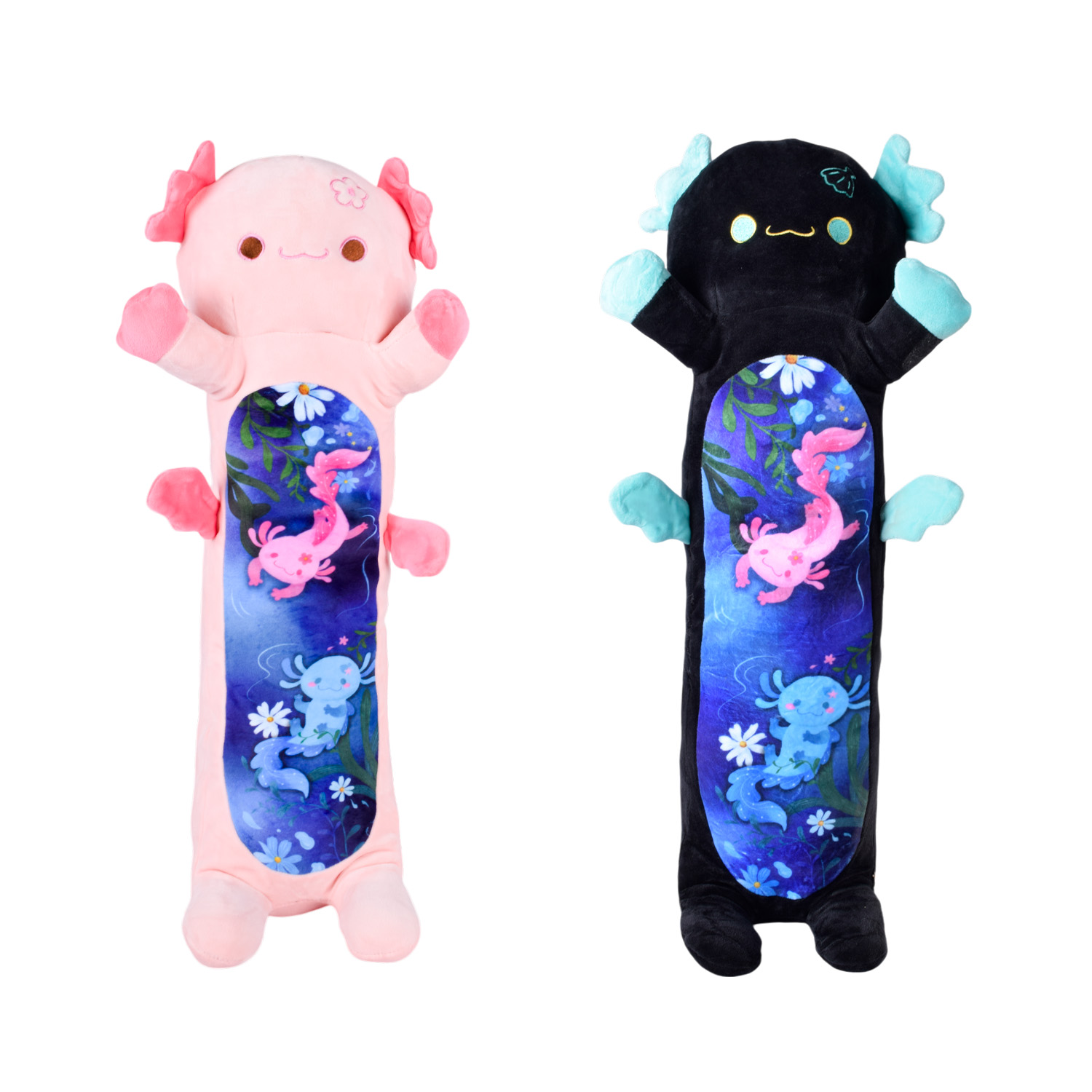 М'яка іграшка арт. HKF2204 (40шт) Аксолотль батон 2 кольори 60 см