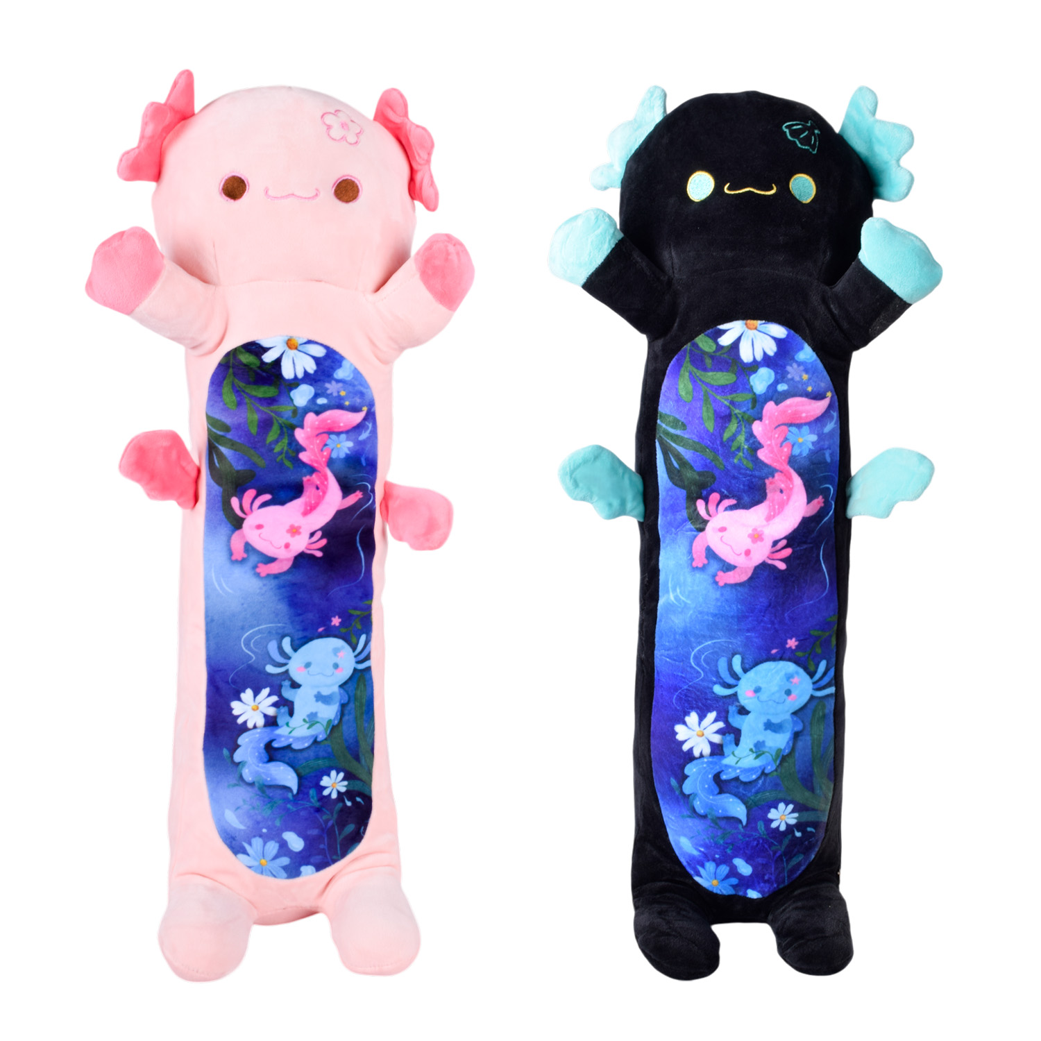 М'яка іграшка арт. HKF2205 (20шт) Аксолотль батон 2 кольори 80 см