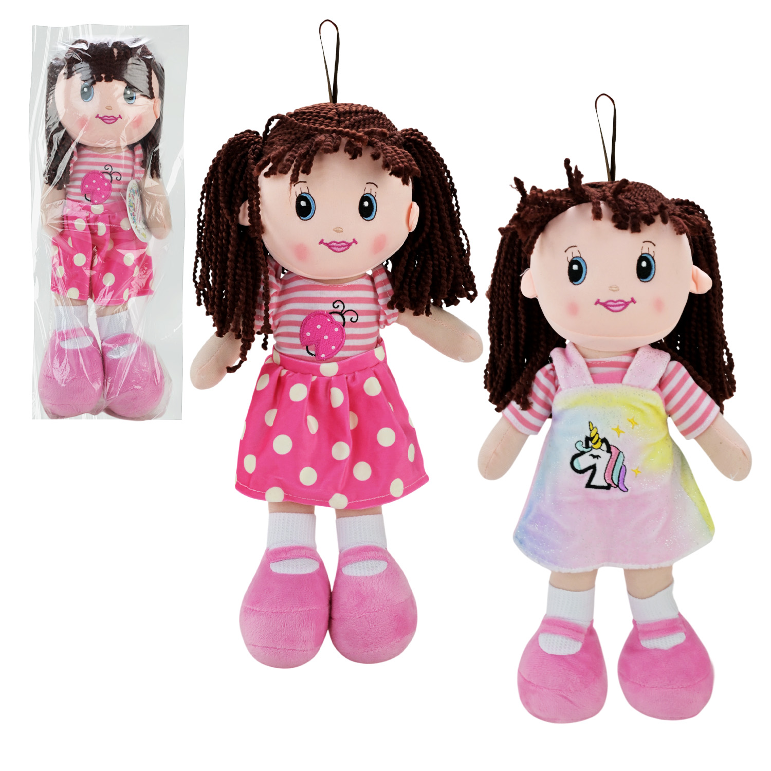 Лялька арт. SEL-0011 (60шт) мікс 2 види, м'яконабивна пакет. 12*9*37 см