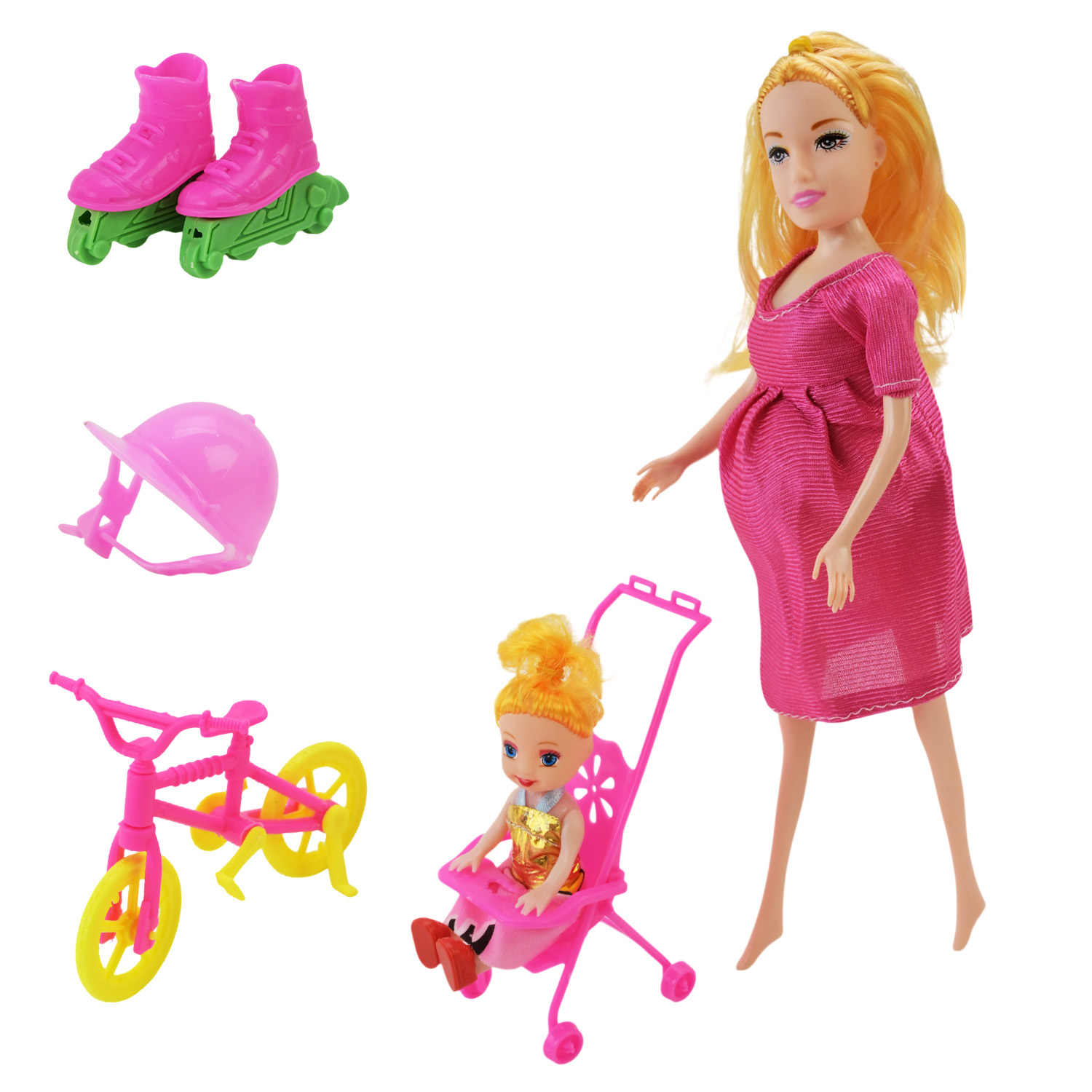 Лялька арт. D1249 (96шт/2) мікс 3 вида, в нарядном сукні короб. 26*7*34,5см