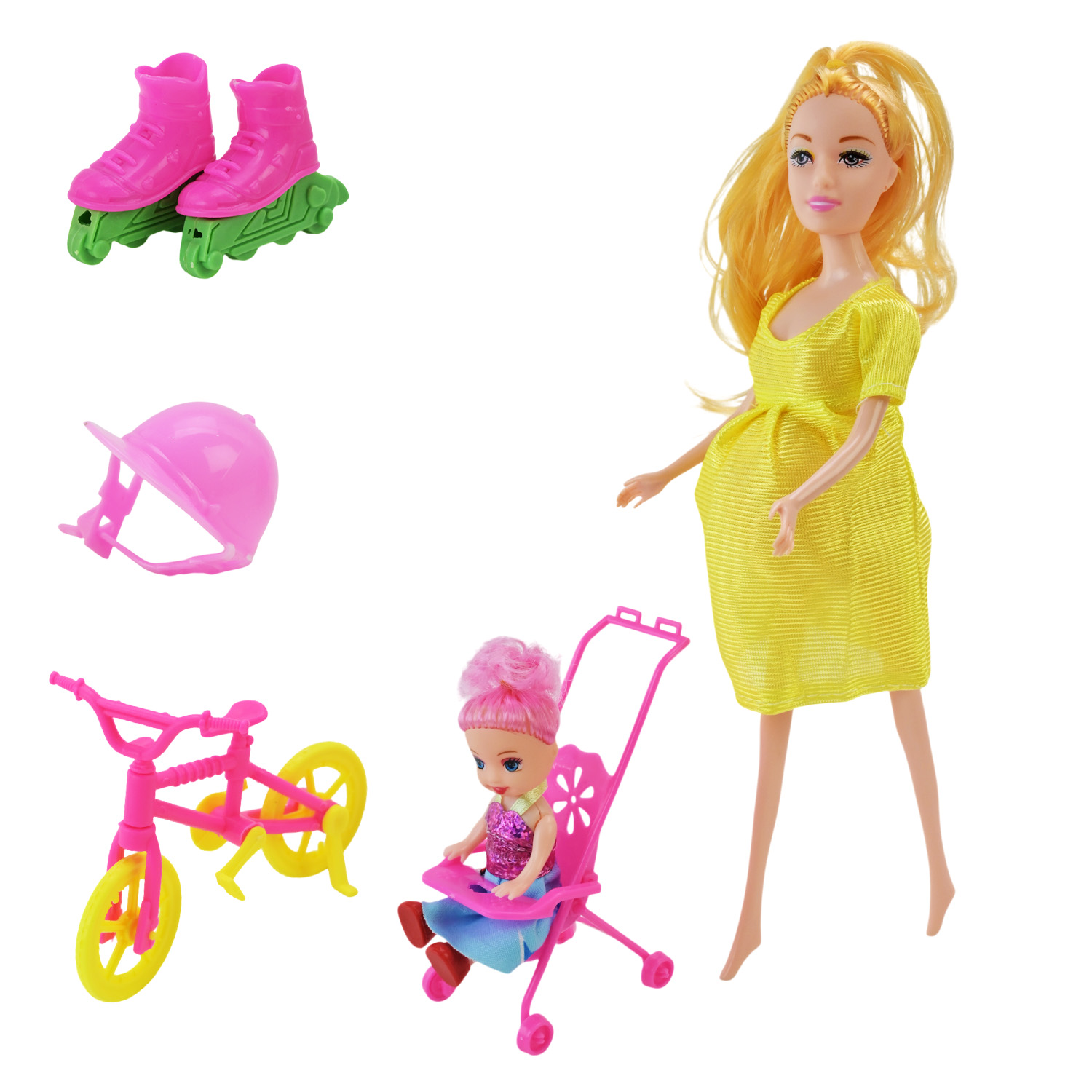 Лялька арт. D1249 (96шт/2) мікс 3 вида, в нарядном сукні короб. 26*7*34,5см