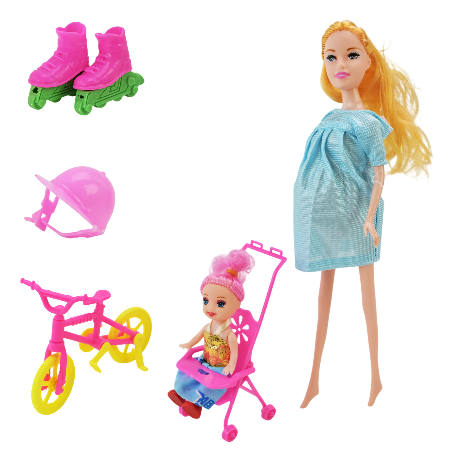 Лялька арт. D1249 (96шт/2) мікс 3 вида, в нарядном сукні короб. 26*7*34,5см