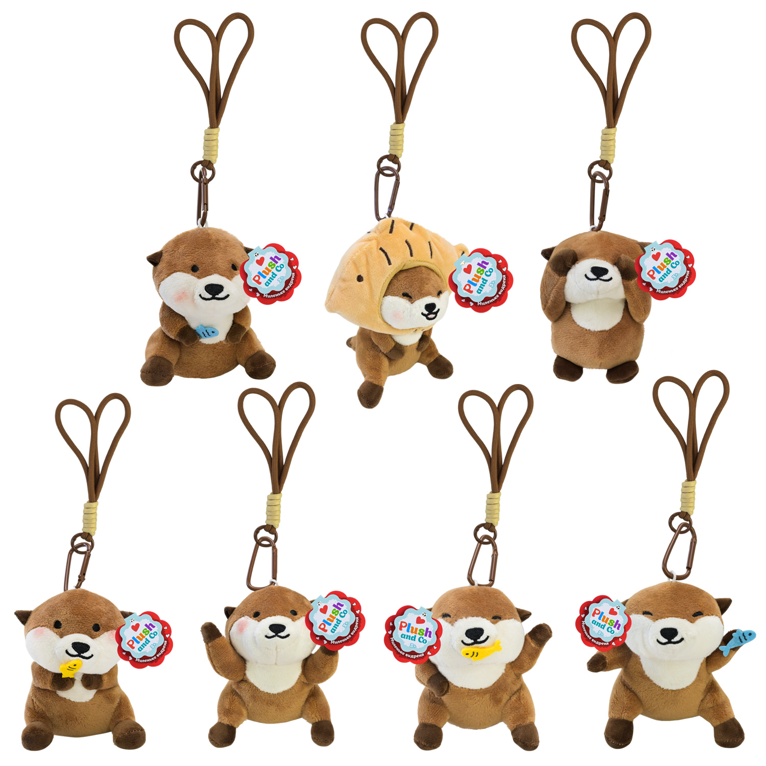 М'яка іграшка Plush and Co арт. PLC25004 (140шт) видреня 7 мікс 14*10*12см