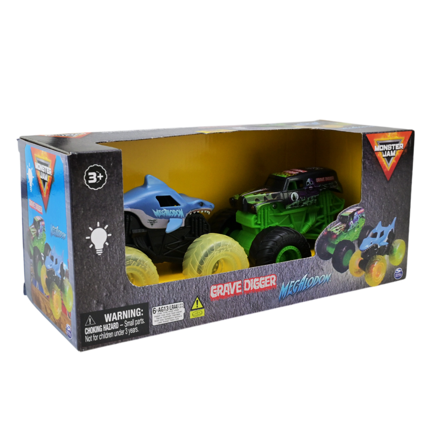 Іграшка машинка Monster Jam 1:43 арт. 6071482 (2шт)батар, світло, 2 машинки у наборі короб. 30*11,5*12,5см