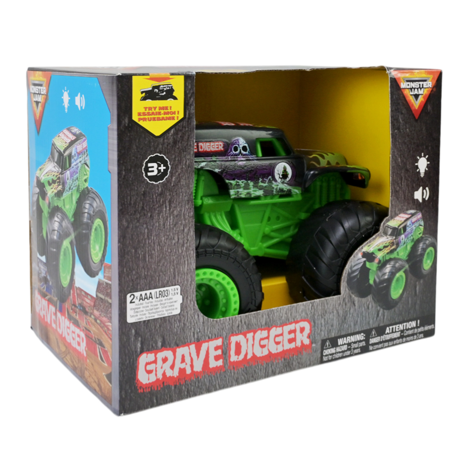 Іграшка машинка Monster Jam 1:24 арт. 6071191 (2шт) 2 види, батар, звук, світло короб. 22,8*15*18,5см