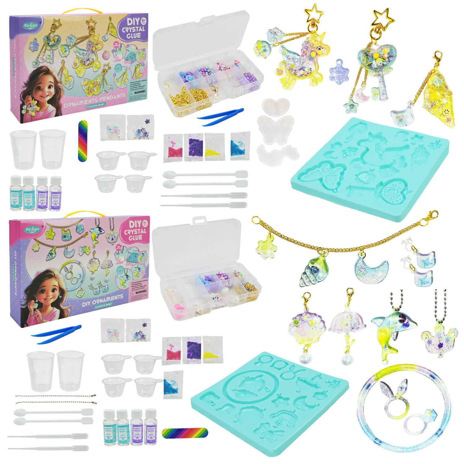 Набір для творчості  арт. 708B-95/96 (48шт/2) 2 види мікс, у короб. 35,6*6,6*23,2 см